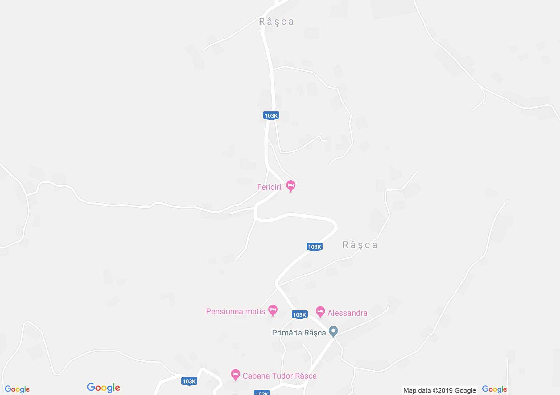 Hartă Răşca: Pensiunea Alesia