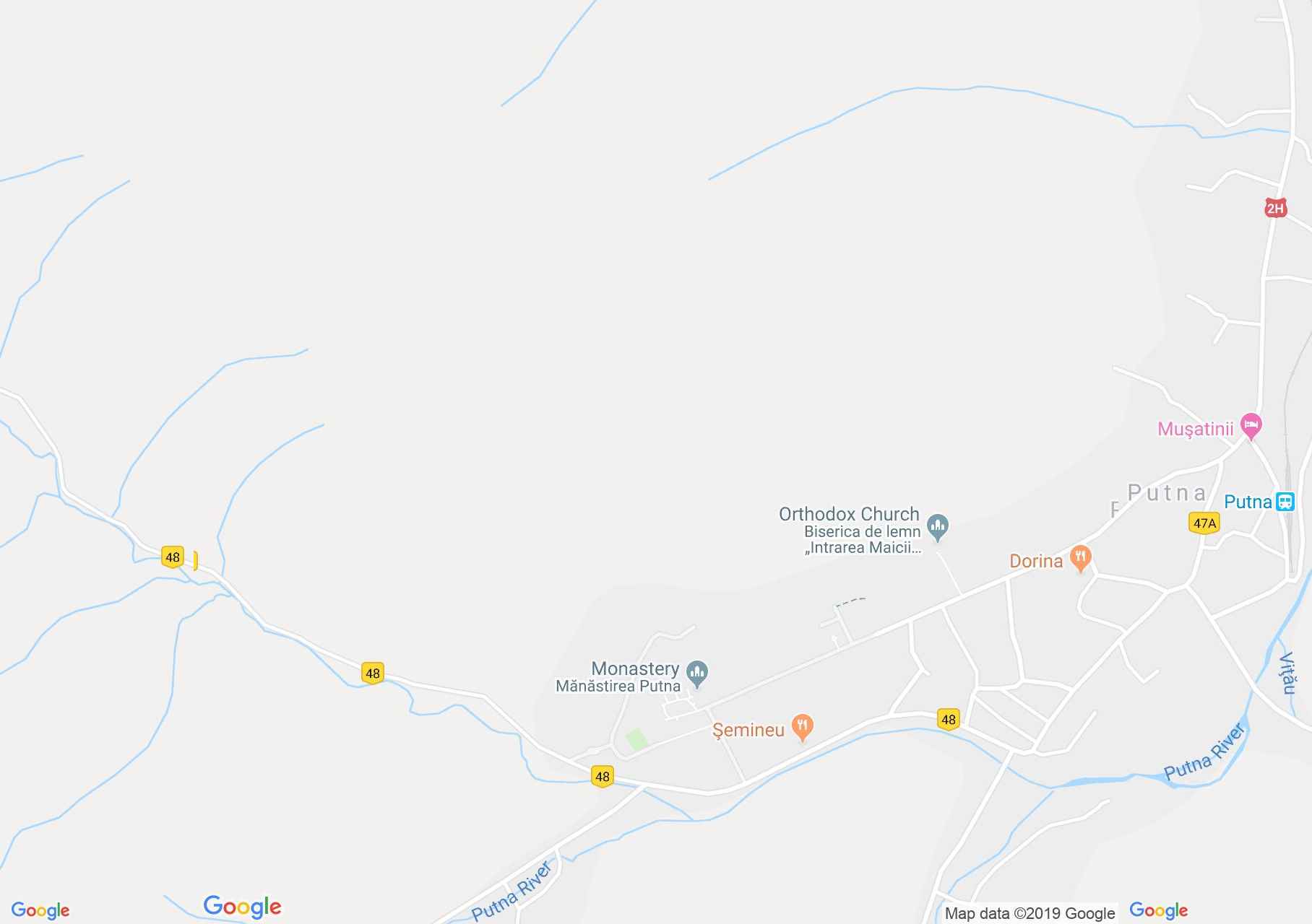 Map of Putna: Museum of the Monastery