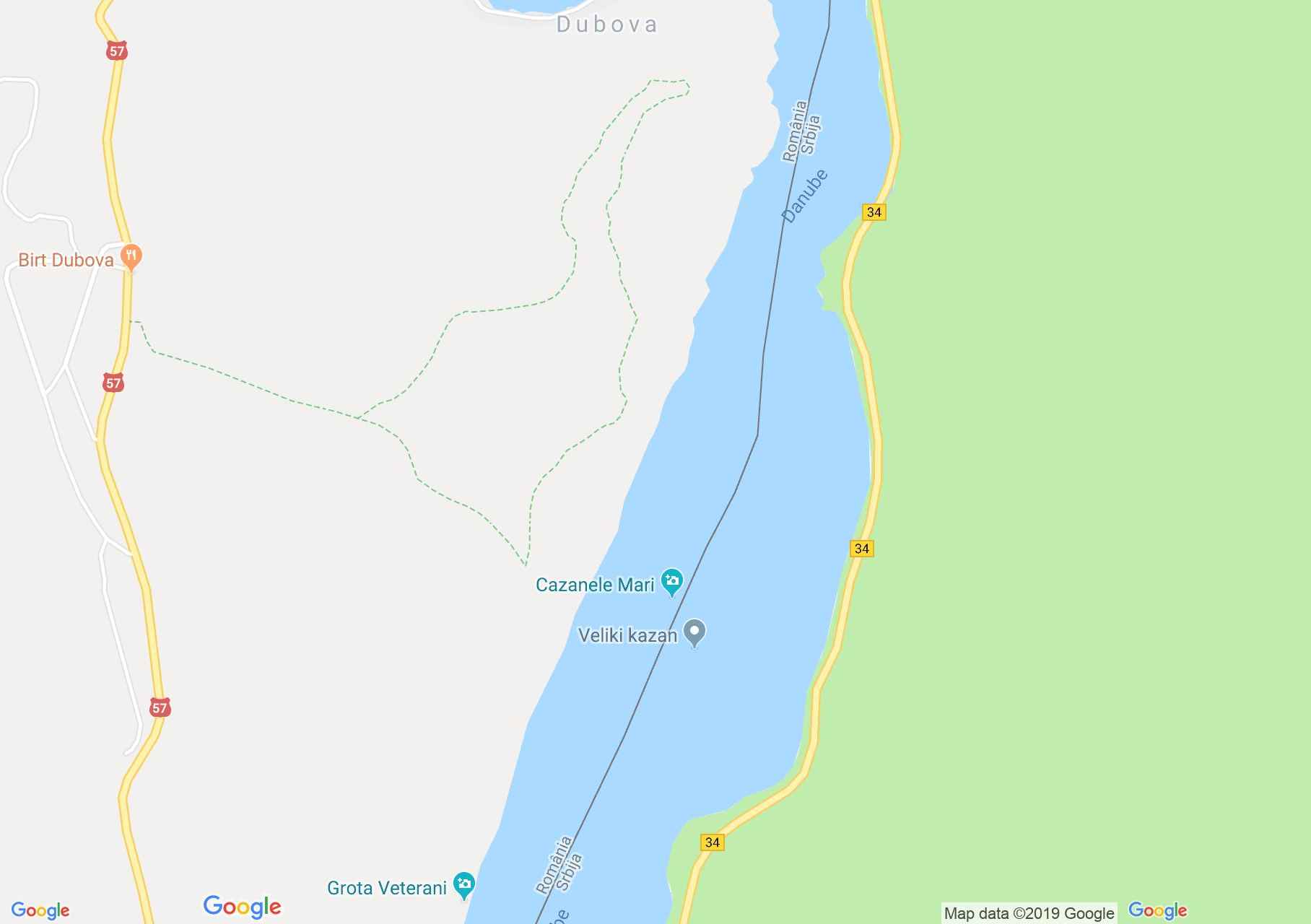 Duna szoros: Kazán, vagy Duna szoros (térkép)