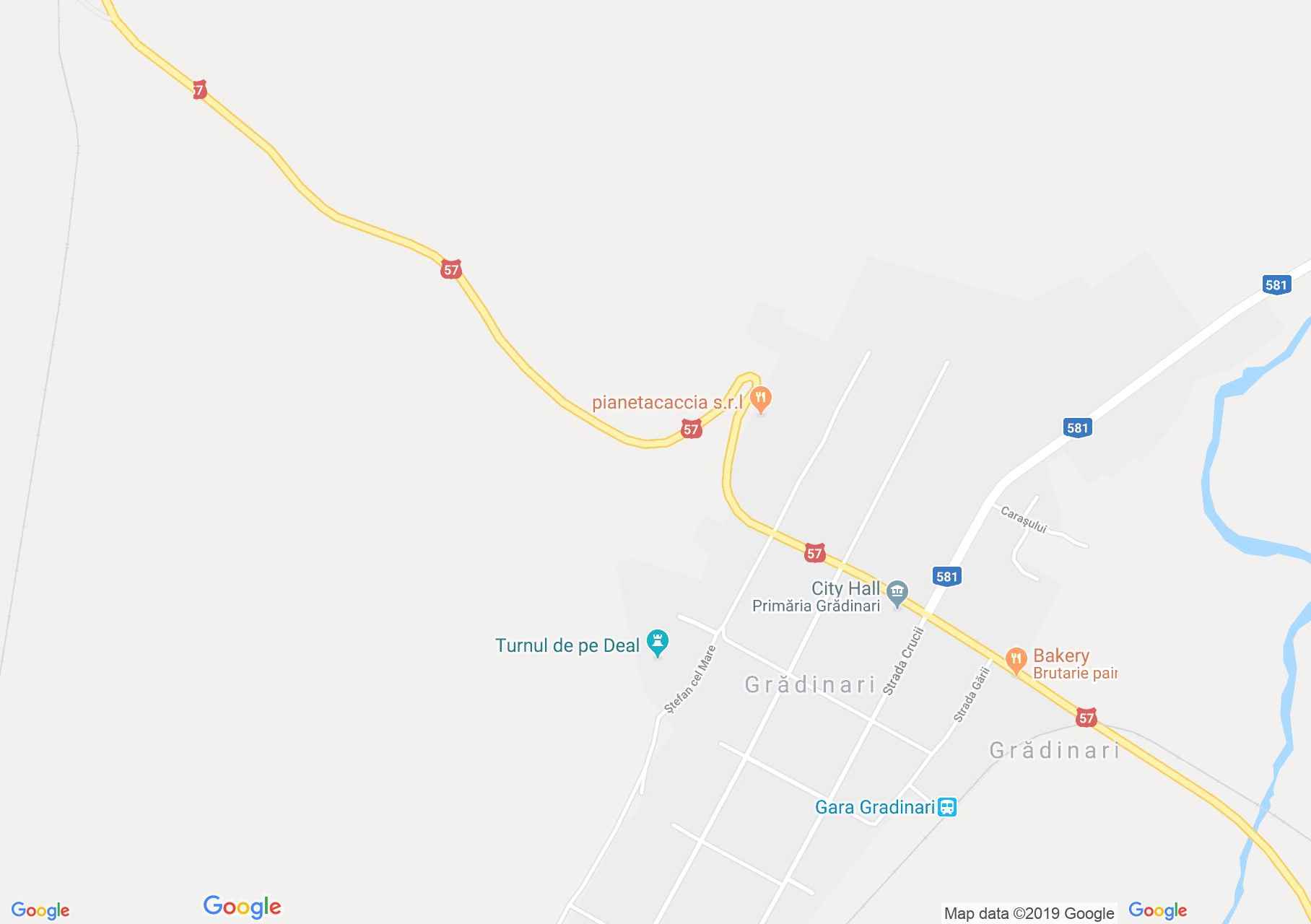 Hartă Grădinari: Turnul bisericii Cacova