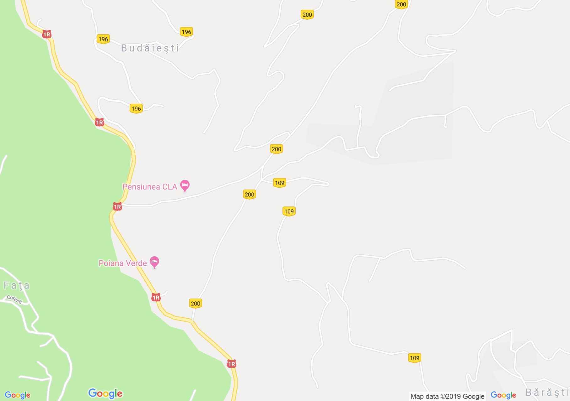 Hartă Albac: Pensiunea Mihaela