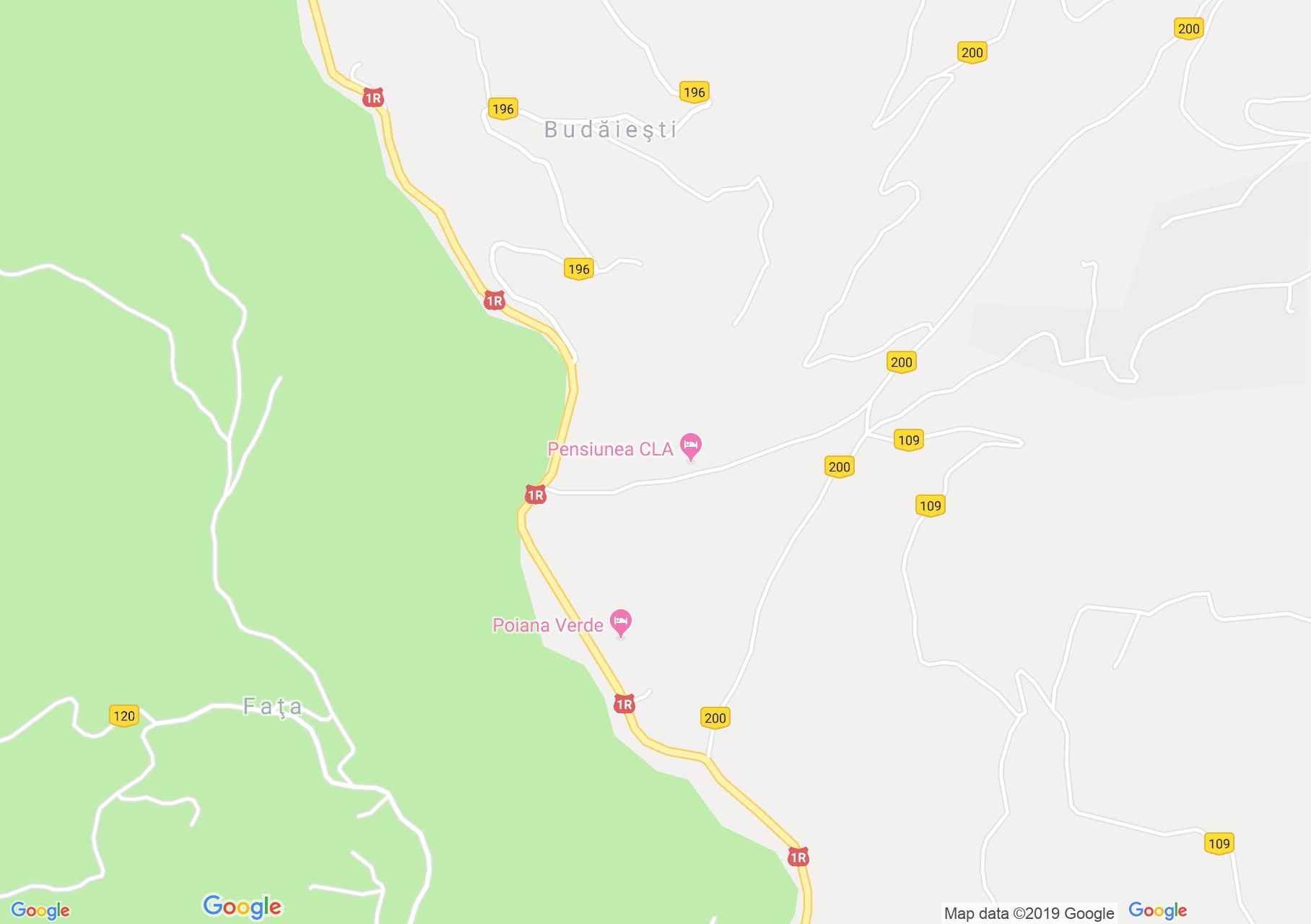 Hartă Albac: Pensiunea Maria Todea