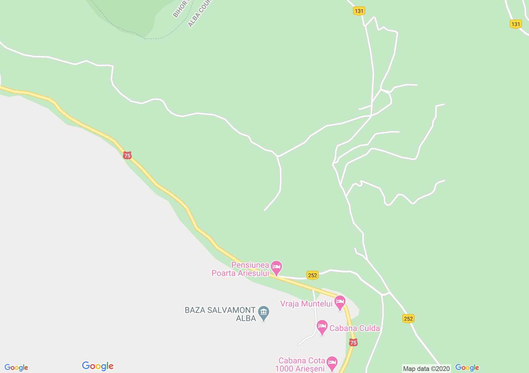 Hartă Arieşeni: Cabana Andreea