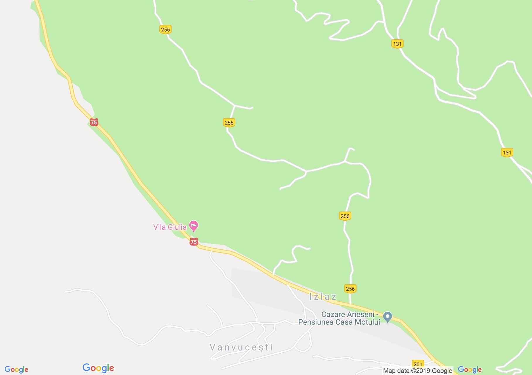 Hartă Arieşeni: Cabana de sub brazi