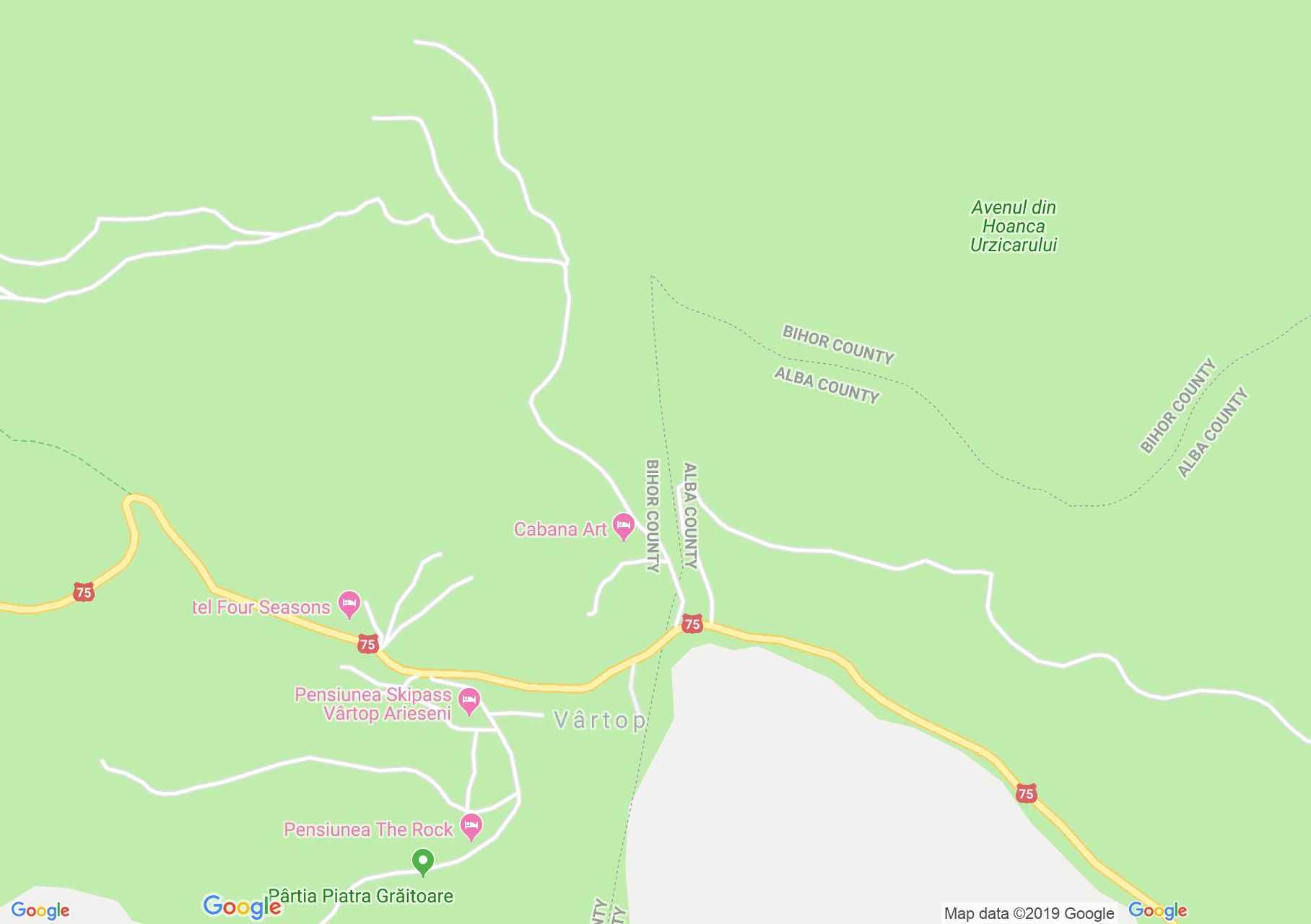 Vertop: Andreea panzió (térkép)