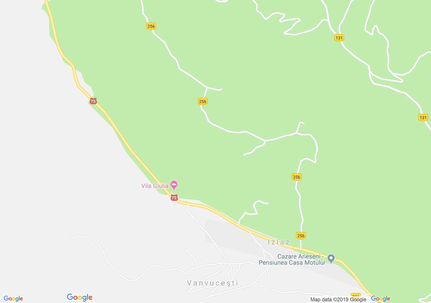 Hartă Arieşeni: Pensiunea N&G