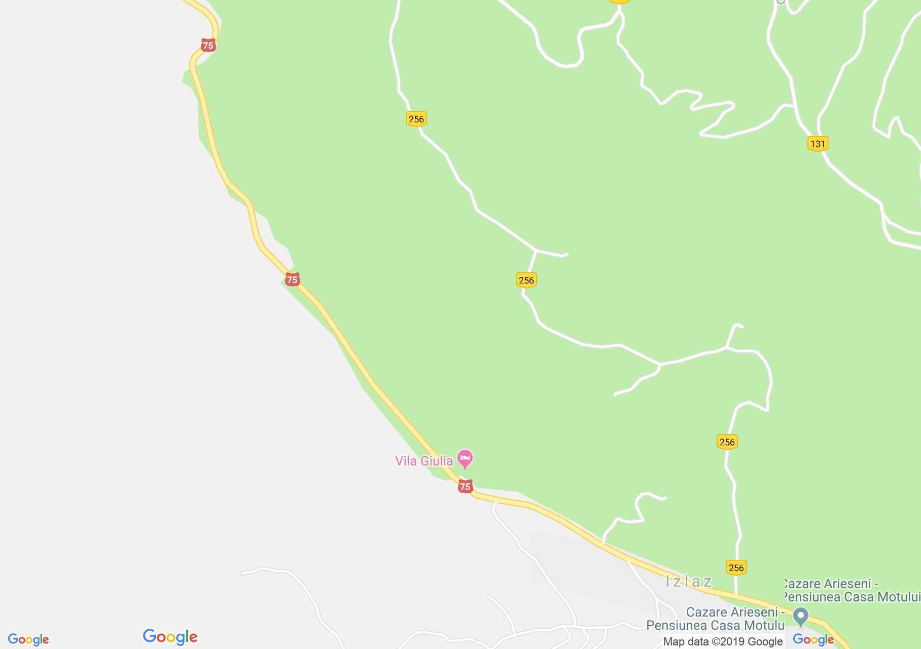 Hartă Arieşeni: Pensiunea Oana