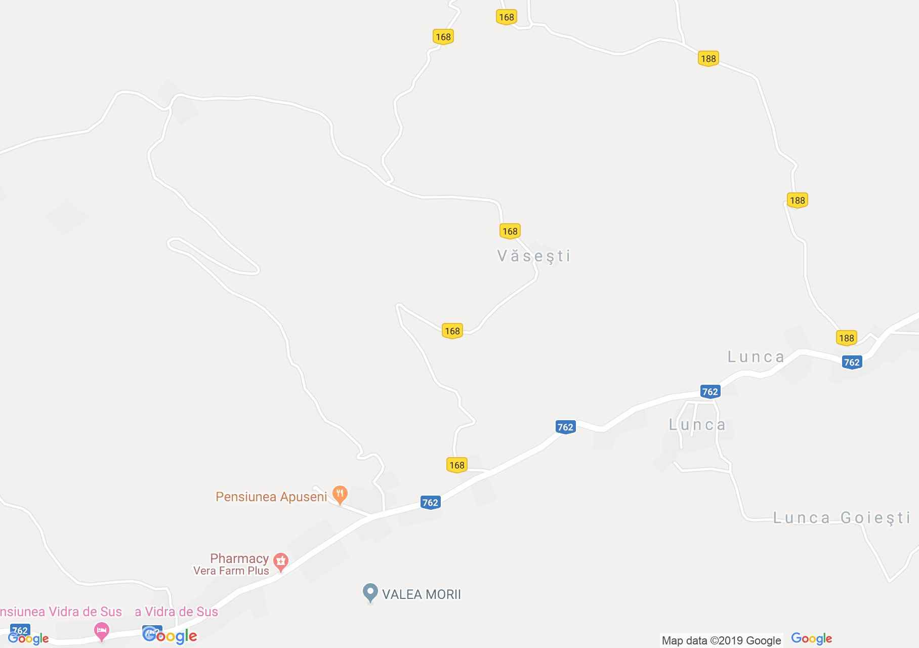 Hartă Vidra: Biserica de lemn Goieşti