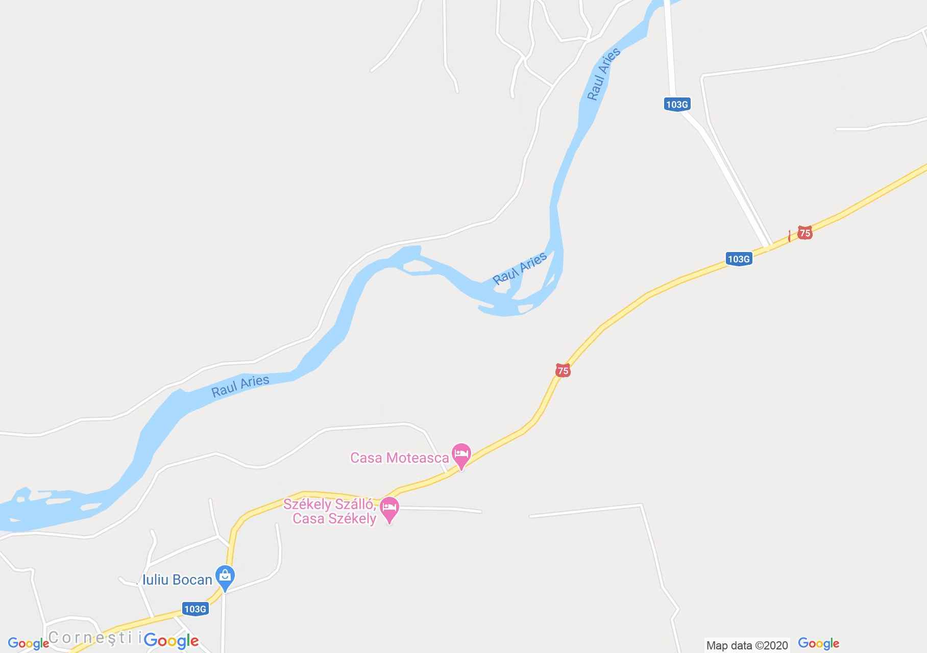 Hartă Corneşti: Casa Moteasca