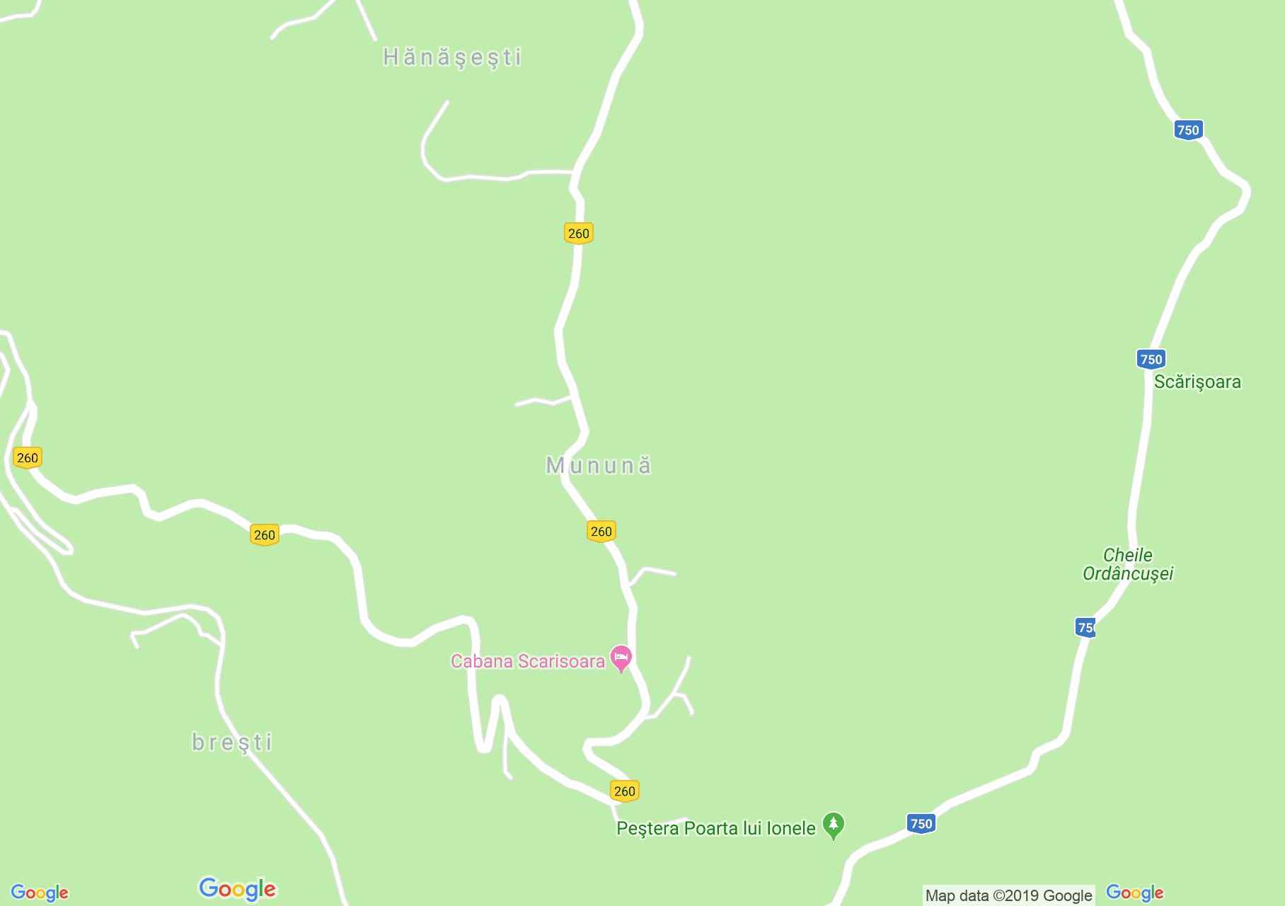 Hartă Gârda de Sus: Pensiunea Ioana