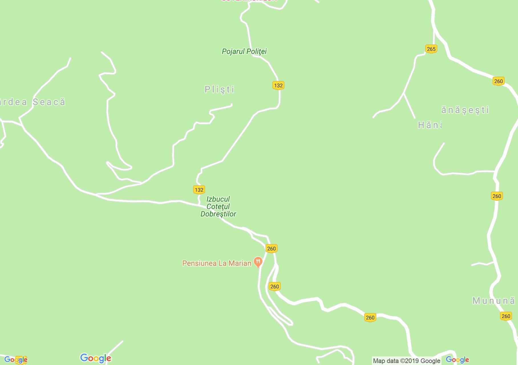 Hartă Gârda de Sus: Pensiunea Marian