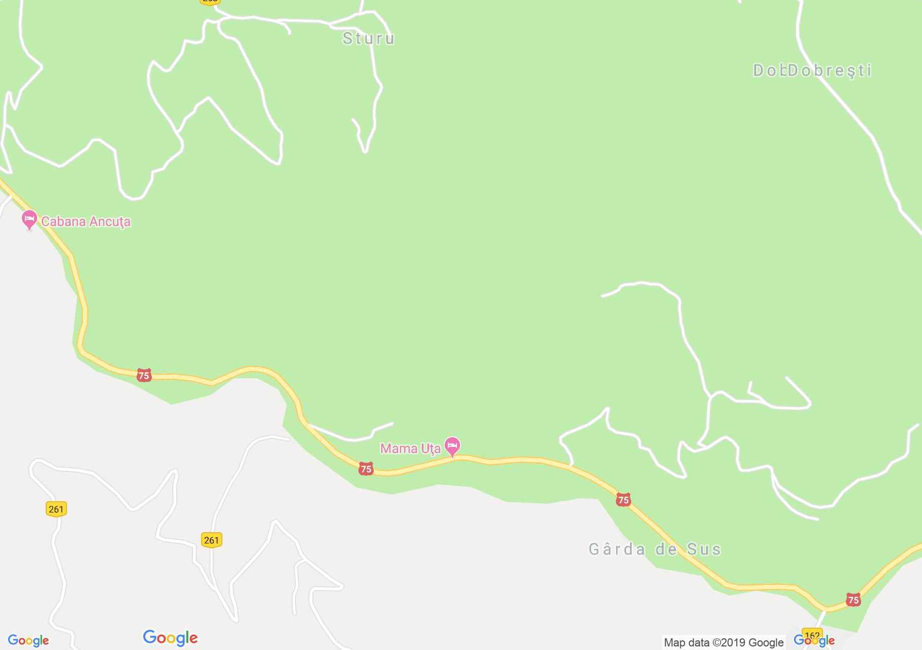 Hartă Gârda de Sus: Complex Căprioara