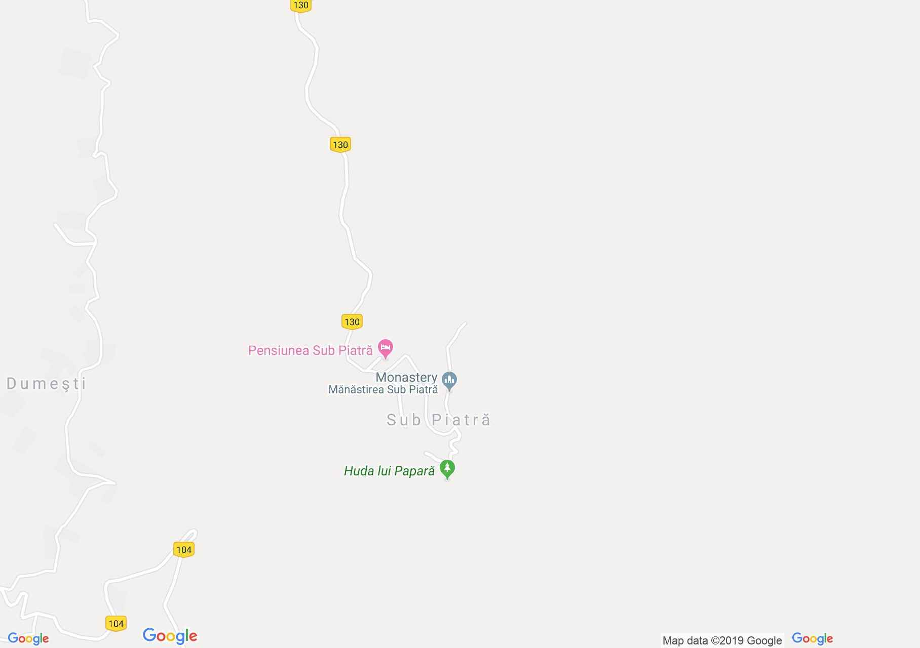 Hartă Vânătările Ponorului: Peştera Huda lui Papară