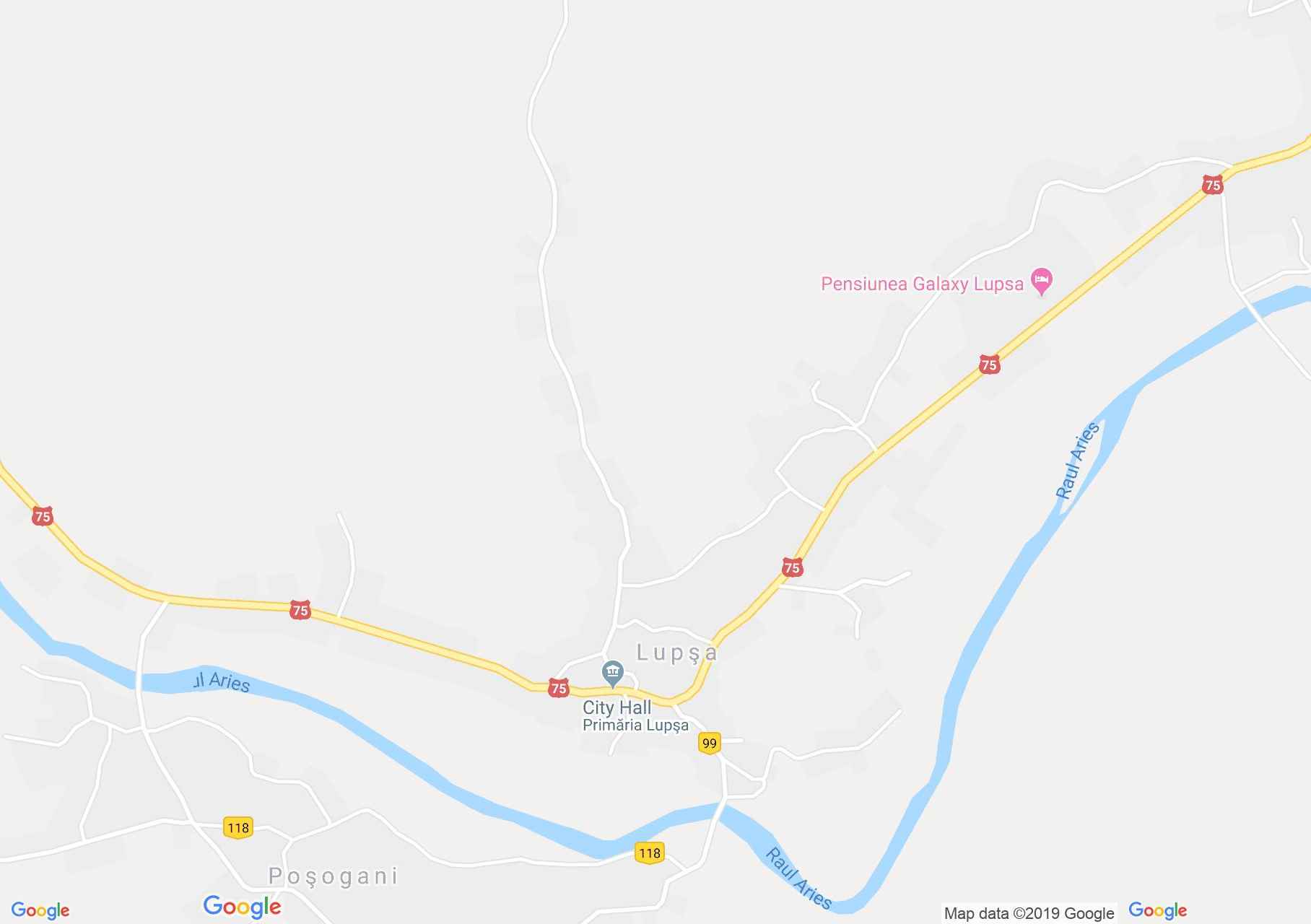 Hartă Lupşa: Biserica de piatră