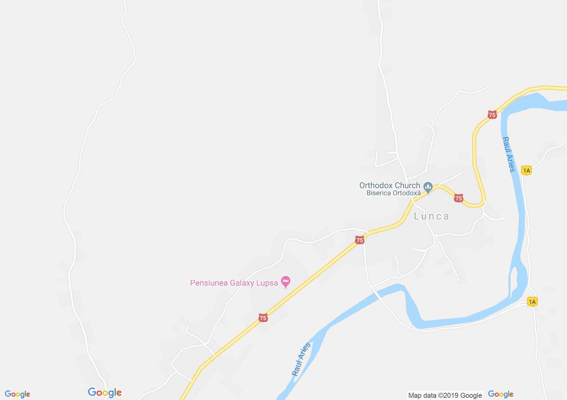 Hartă Lupşa: Pensiunea Galaxy