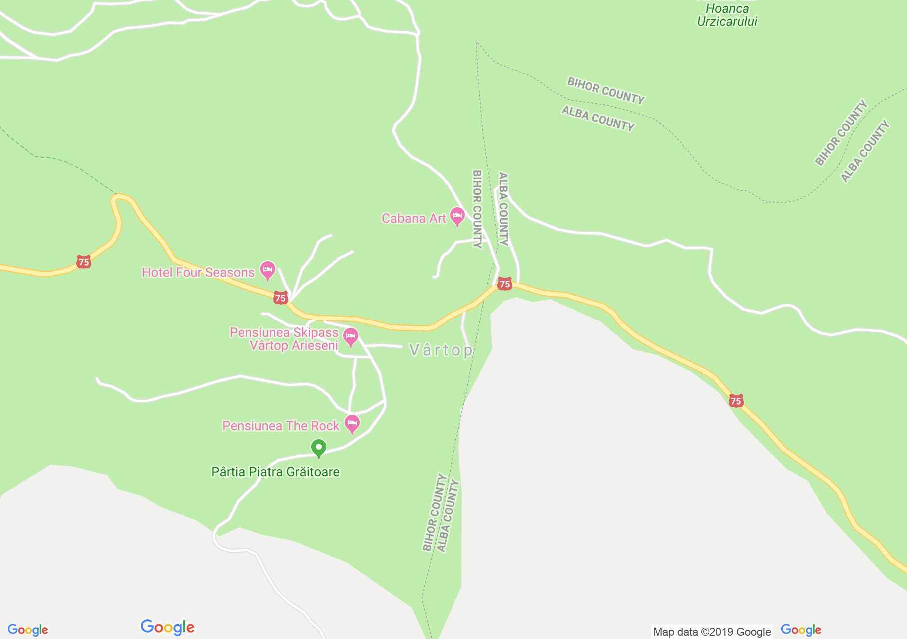 Vertop: Nagy sípálya (térkép)