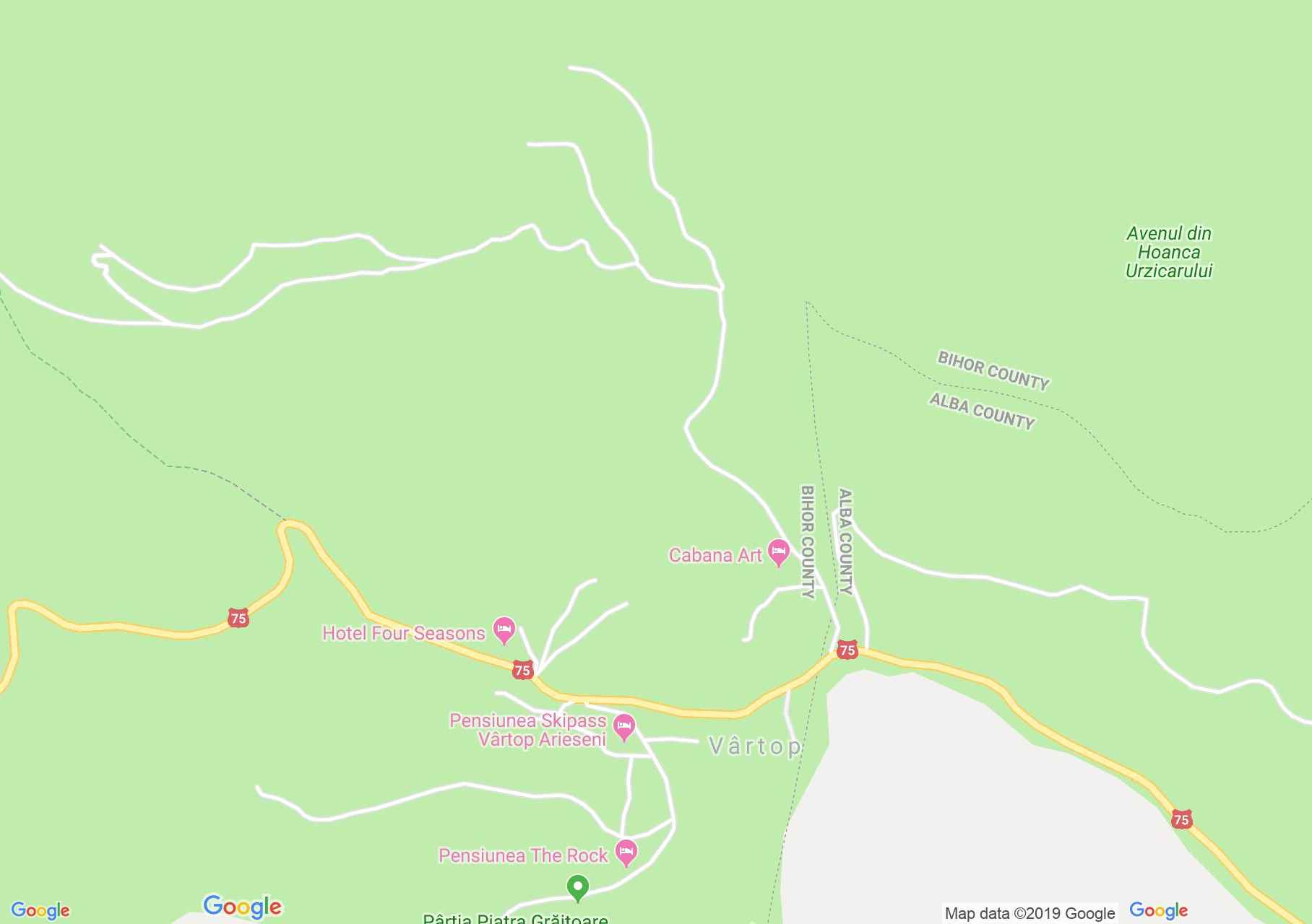 Vertop: Miramonte turistaház (térkép)