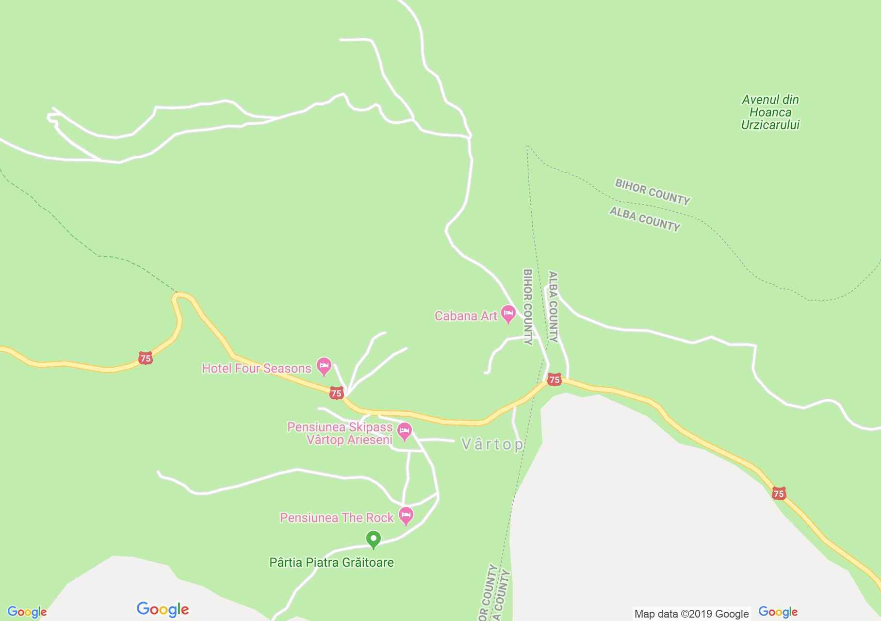 Vertop: Ovidiu panzió (térkép)