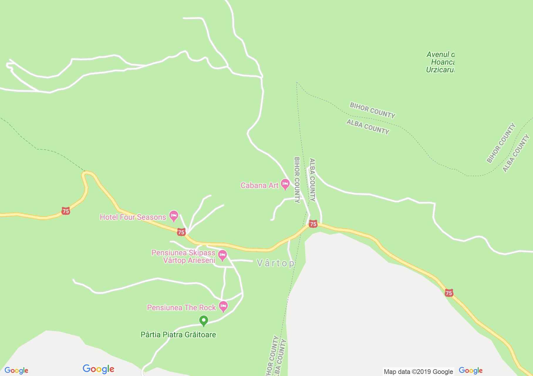 Vertop: Skipass panzió (térkép)