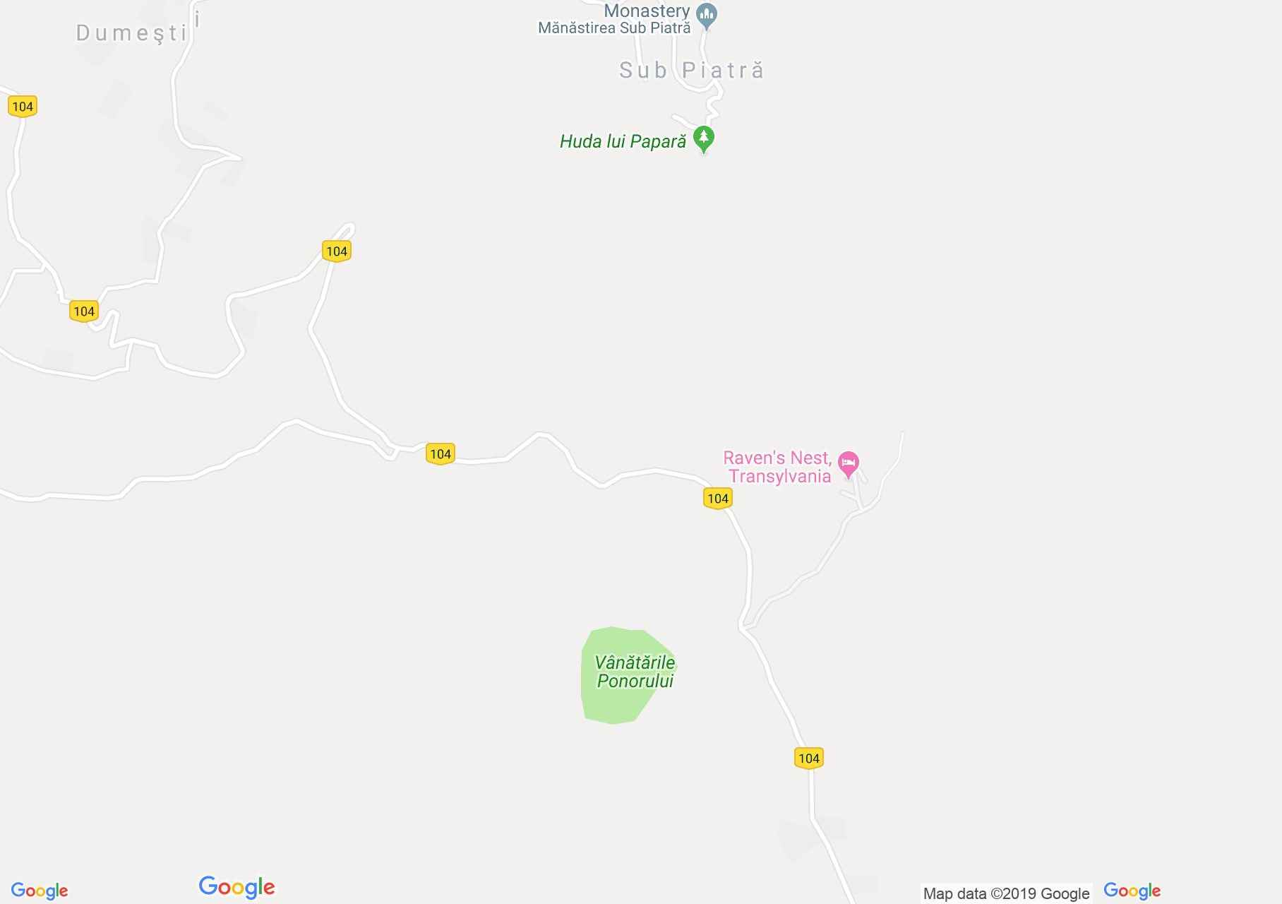 Vanatarile ponorului: Vanatarile ponorului természetvédelmi terület (térkép)