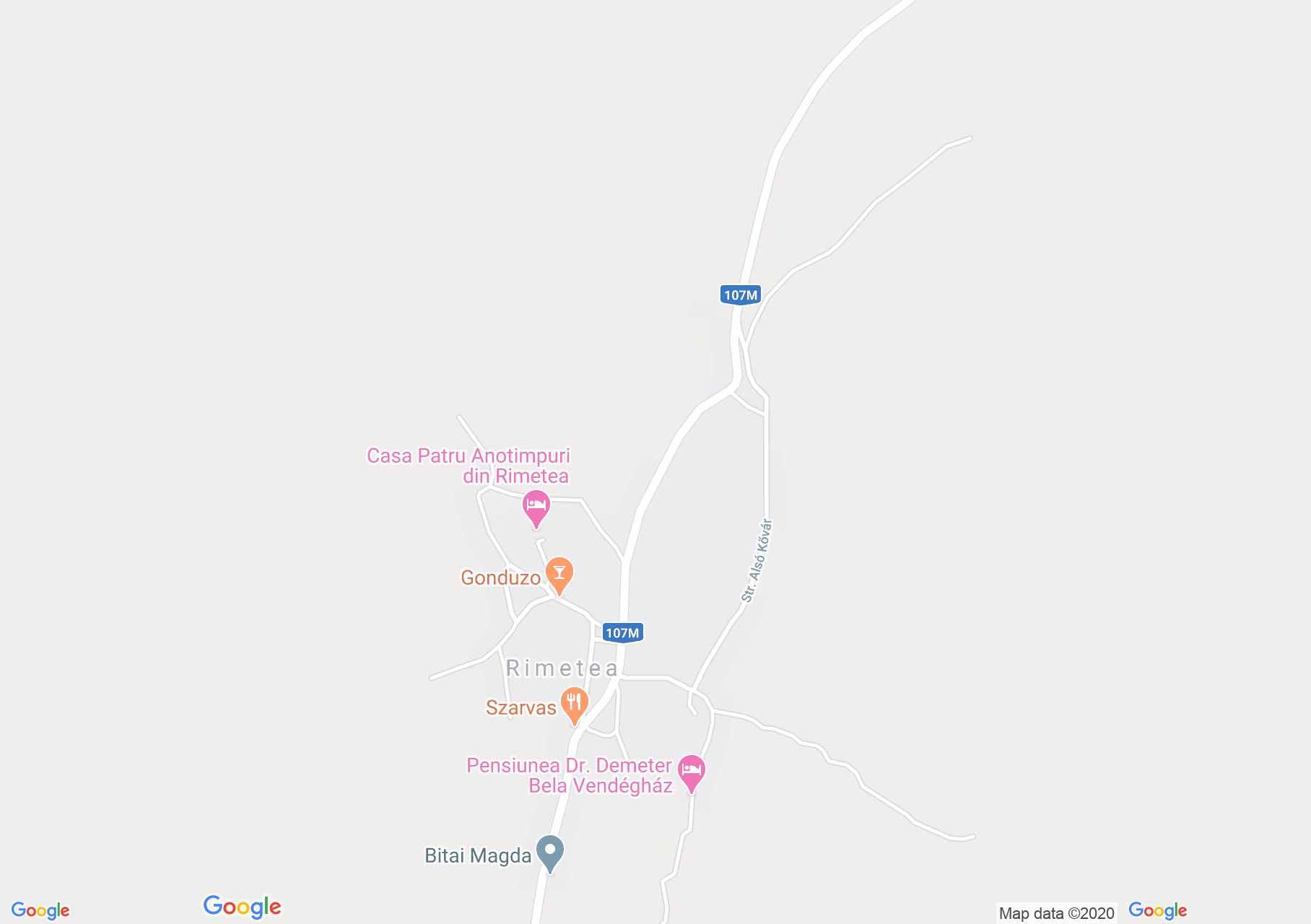 Torockó: Vajda vendégház (térkép)