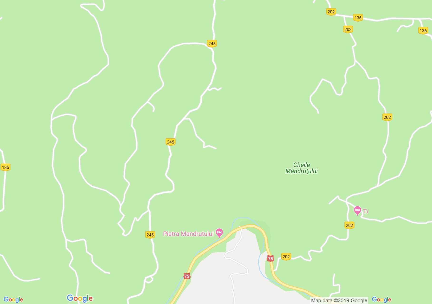 Map of Scărişoara: Piatra Mândruţului pension