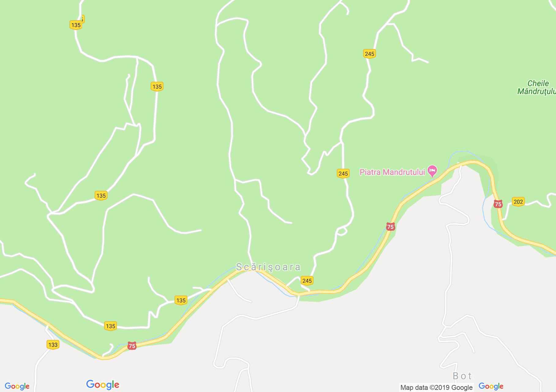 Map of Scărişoara: Ydana Star pension