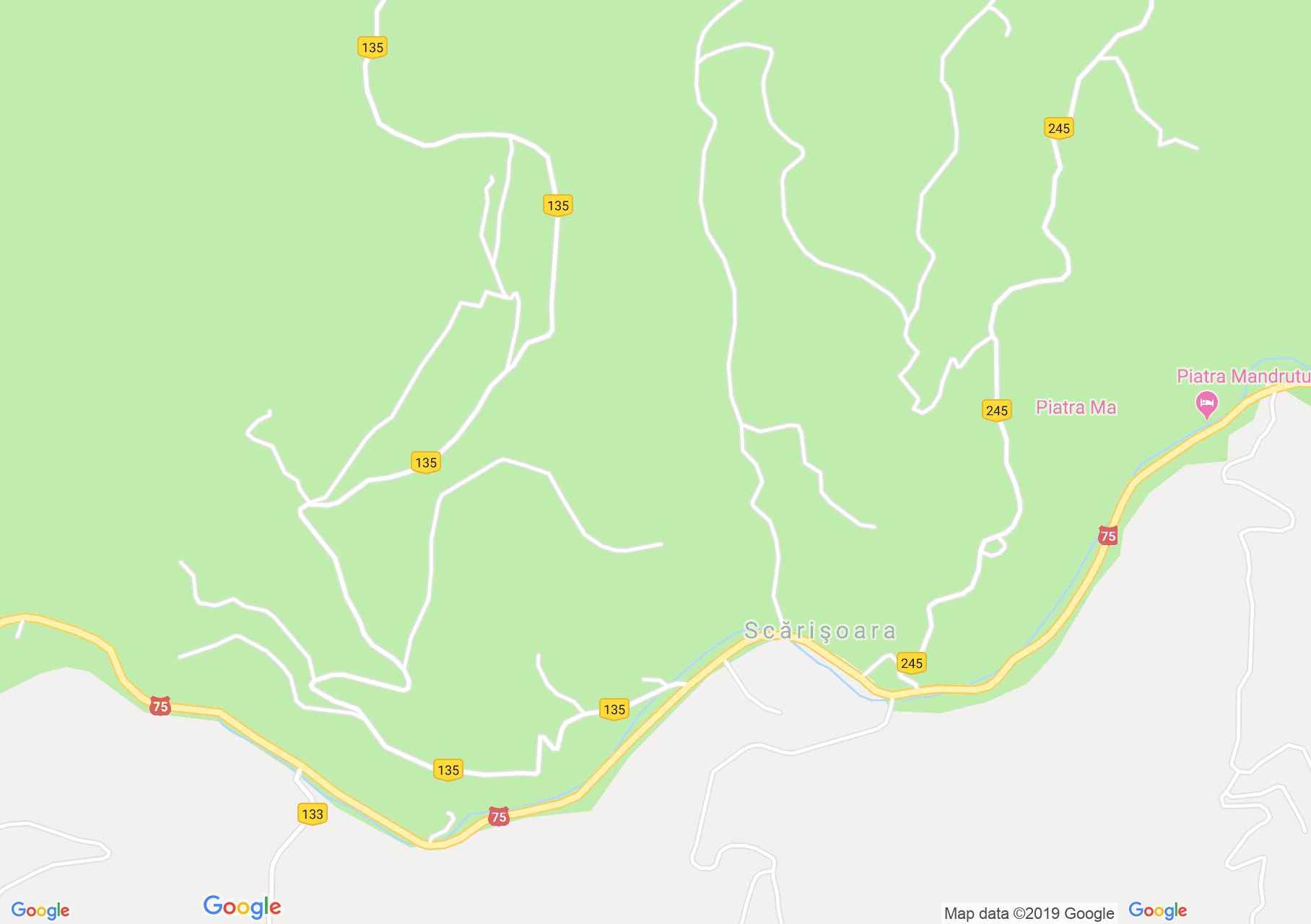 Map of Scărişoara: Vila Tudor