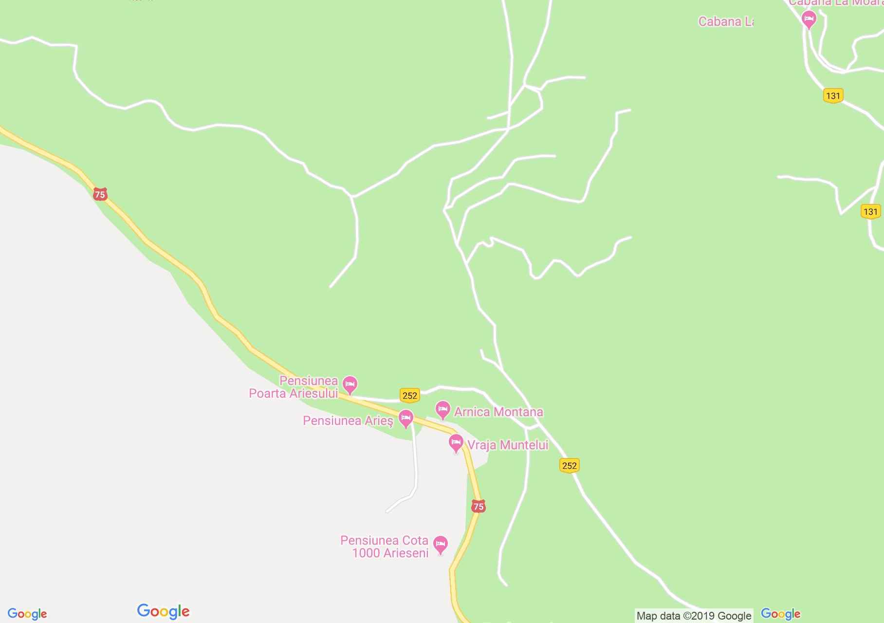 Hartă Arieşeni: Vraja Muntelui