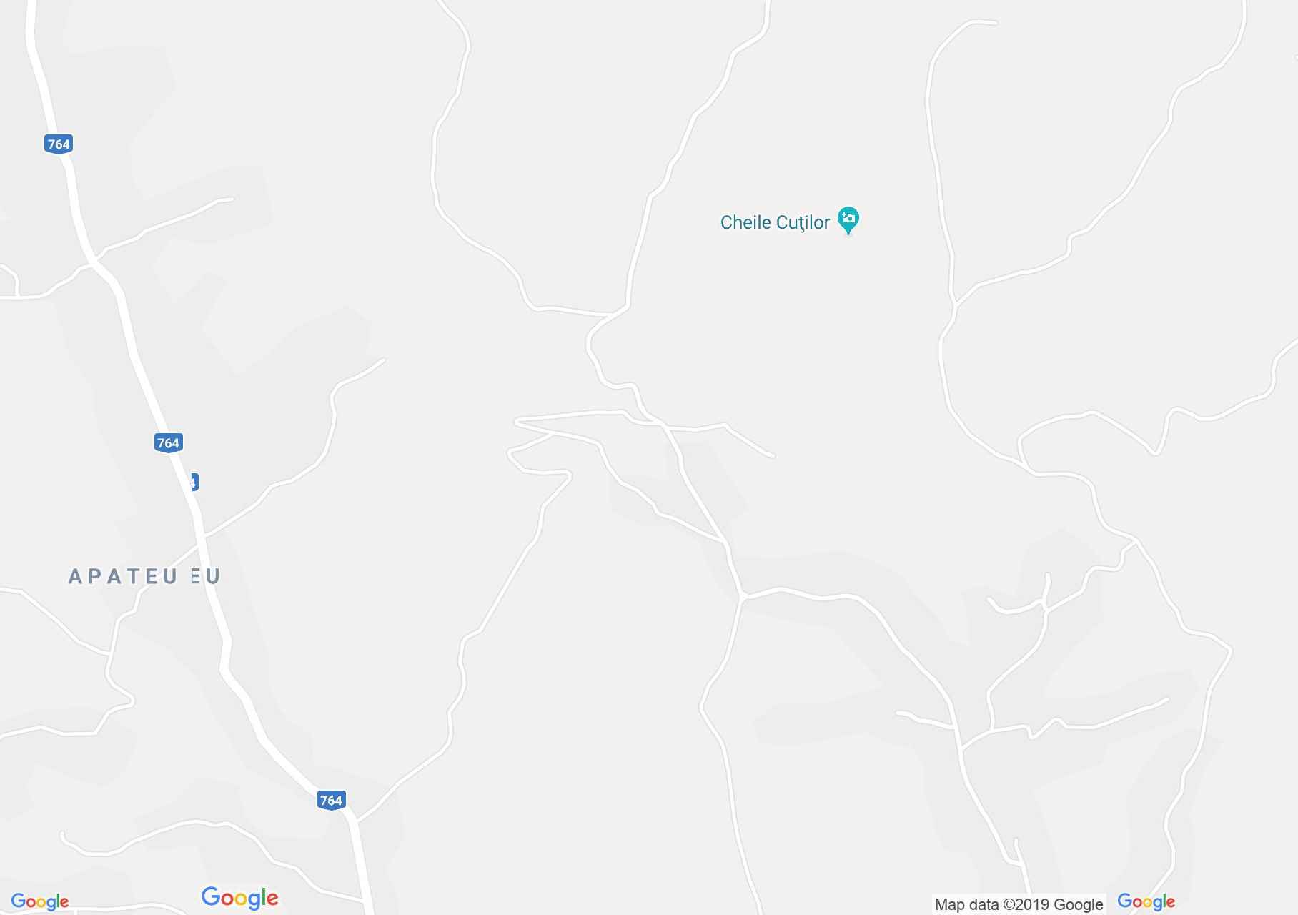 Albioara szoros: Toplica vízkitörés (térkép)