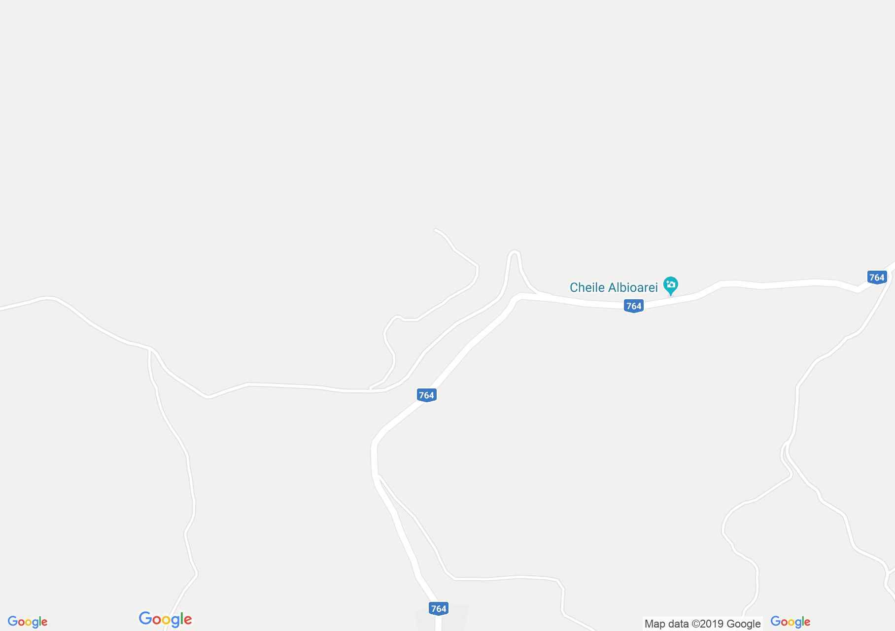 Albioara szoros: Babii barlang (térkép)