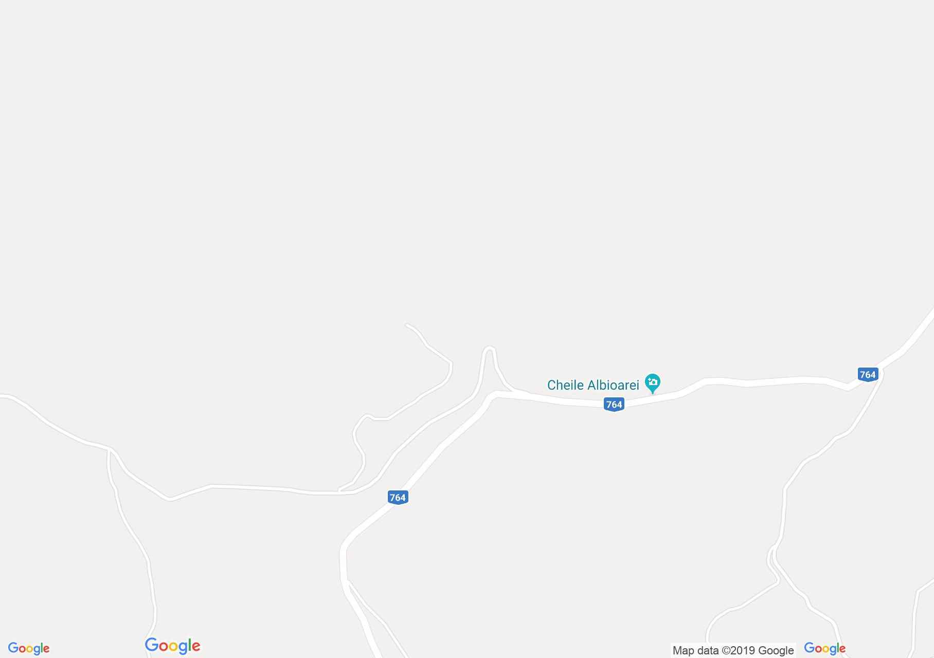 Albioara szoros: Kereszt barlang (térkép)