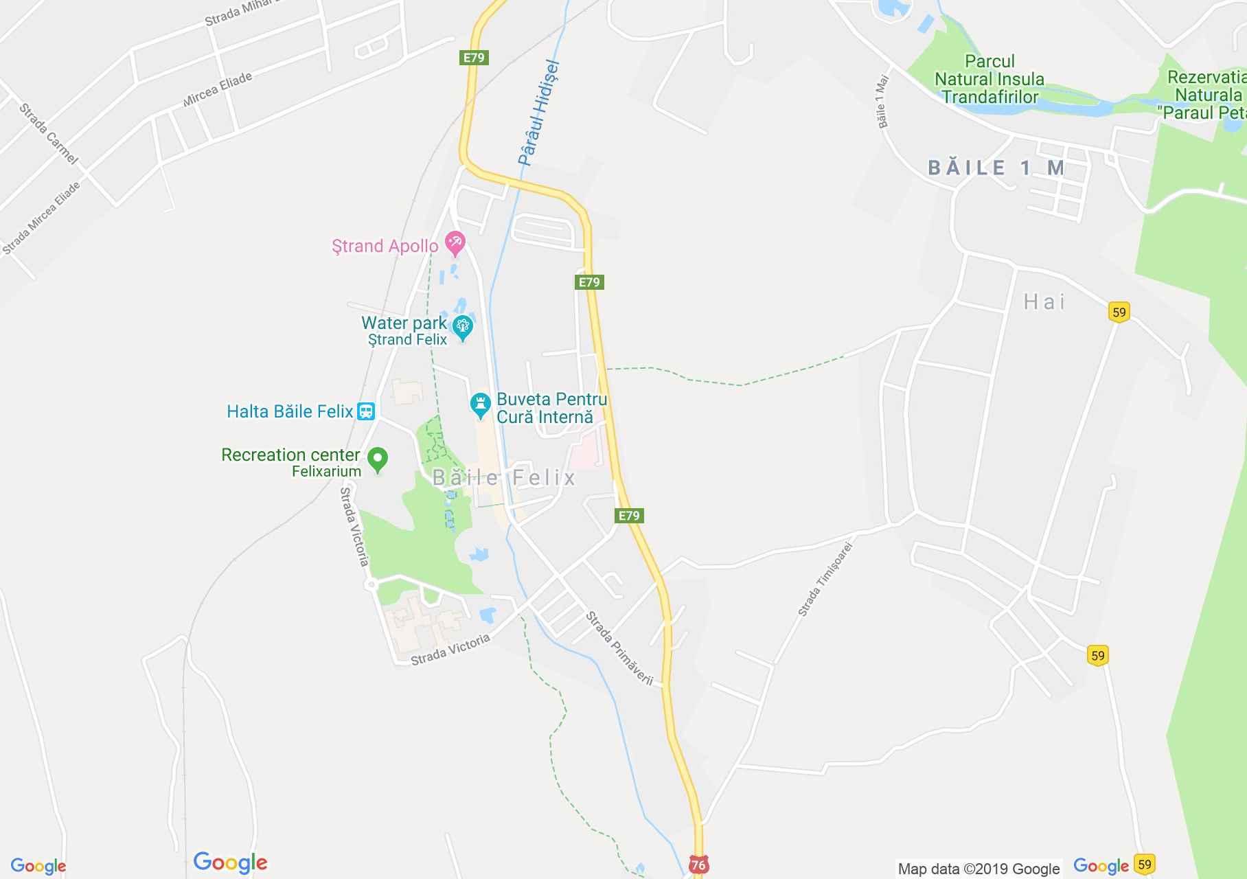 Hartă Băile Felix: Vila Ana