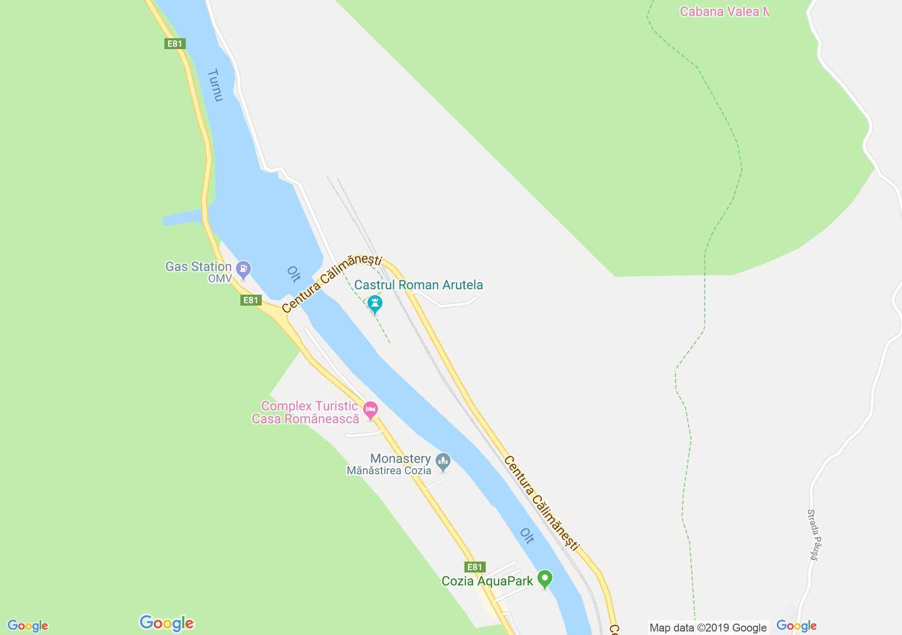 Hartă Călimăneşti: Mănăstirea Cozia, Paraclisul de Nord