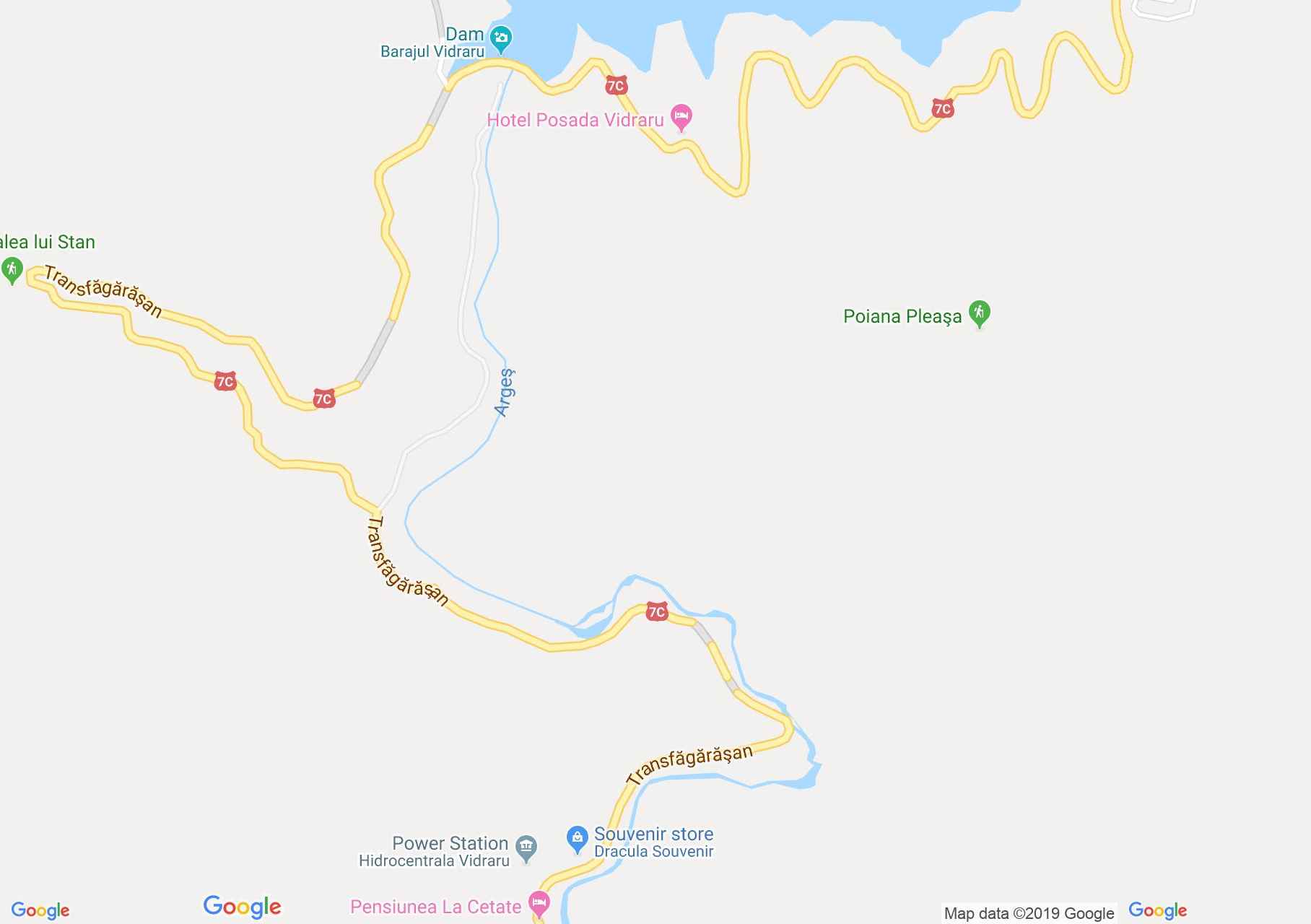 Map of DN7c: Poenari fortress