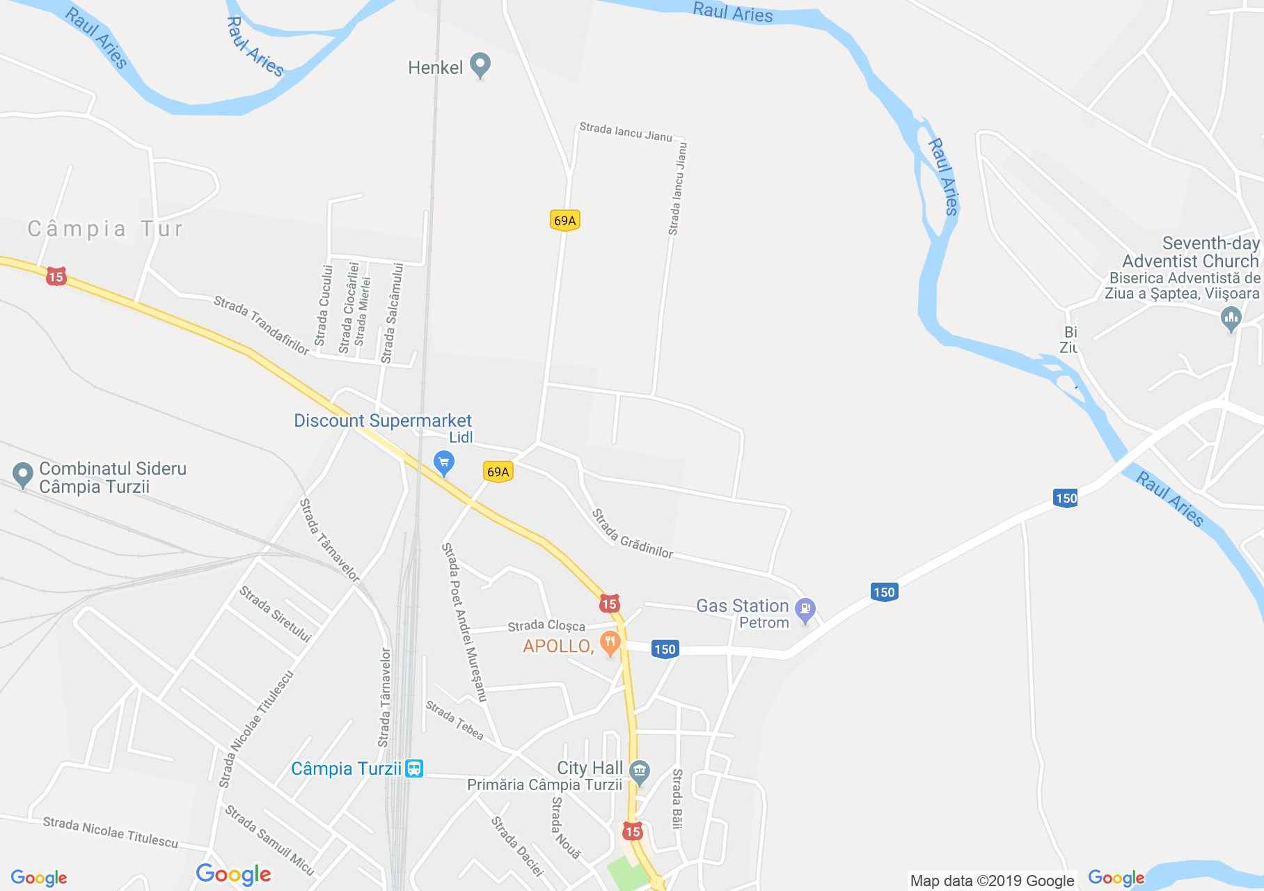 Hartă Câmpia Turzii: Biserica ortodoxă