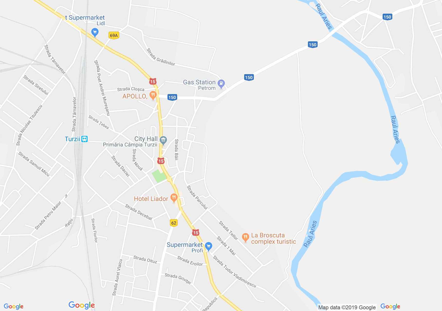 Hartă Câmpia Turzii: Conacul Betegh