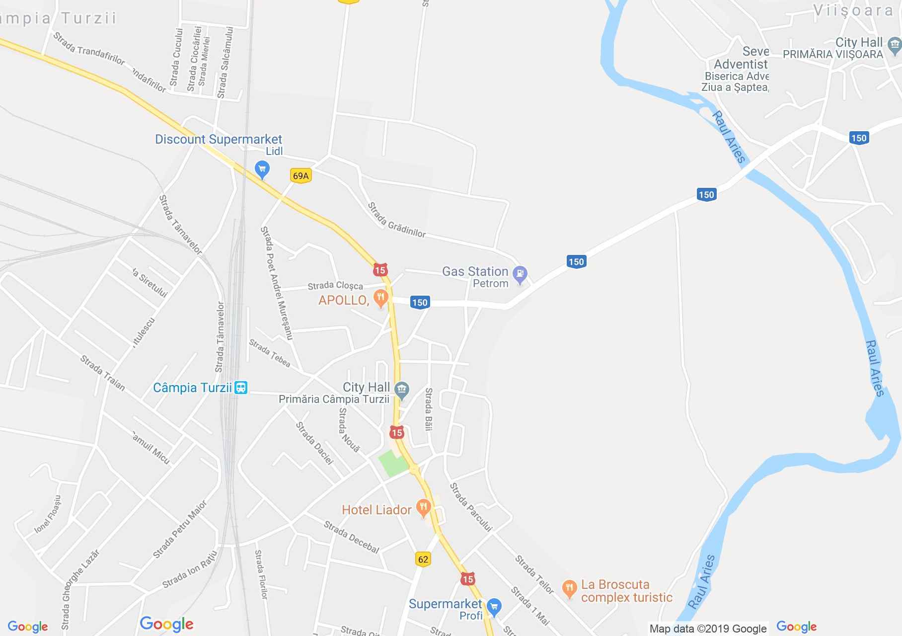 Hartă Câmpia Turzii: Conacul Paget