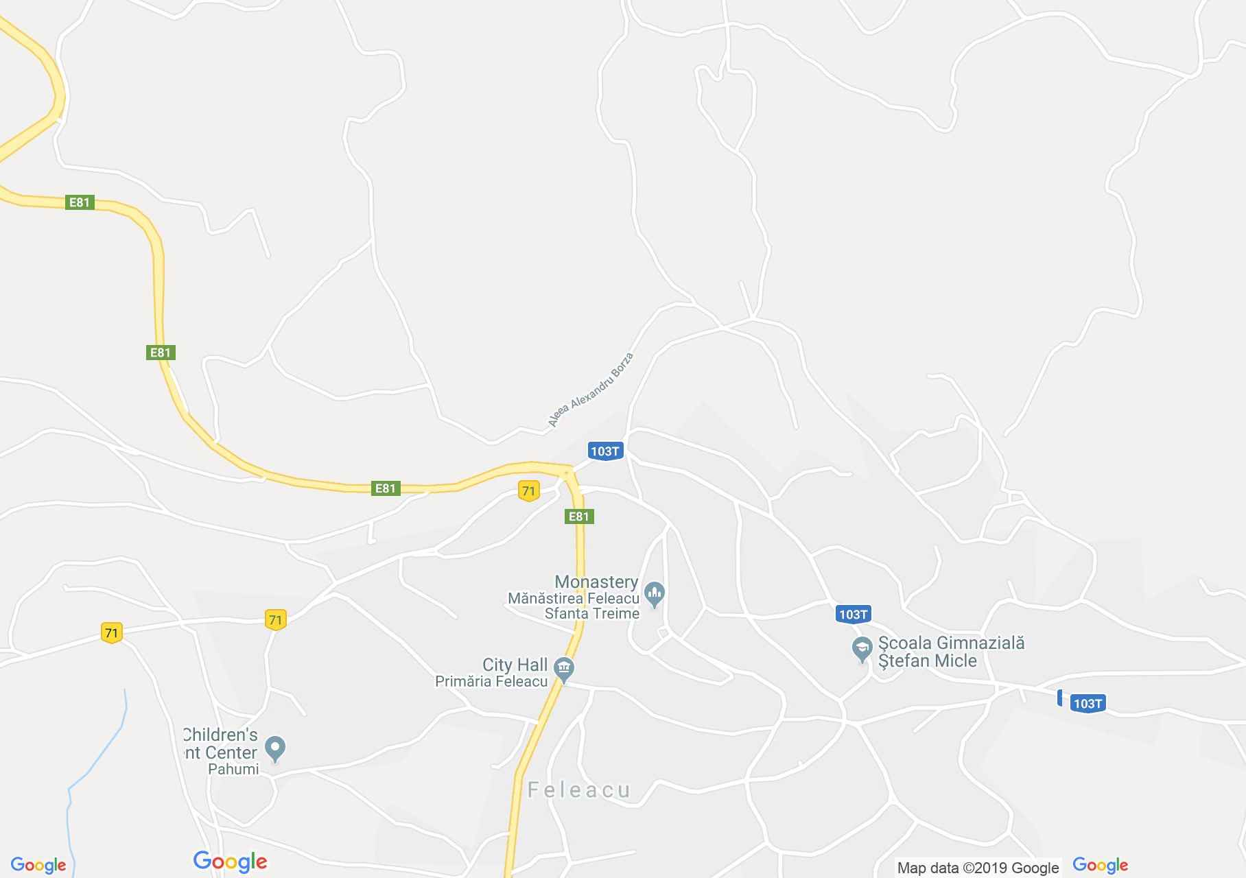 Map of Feleacu: Medieval church