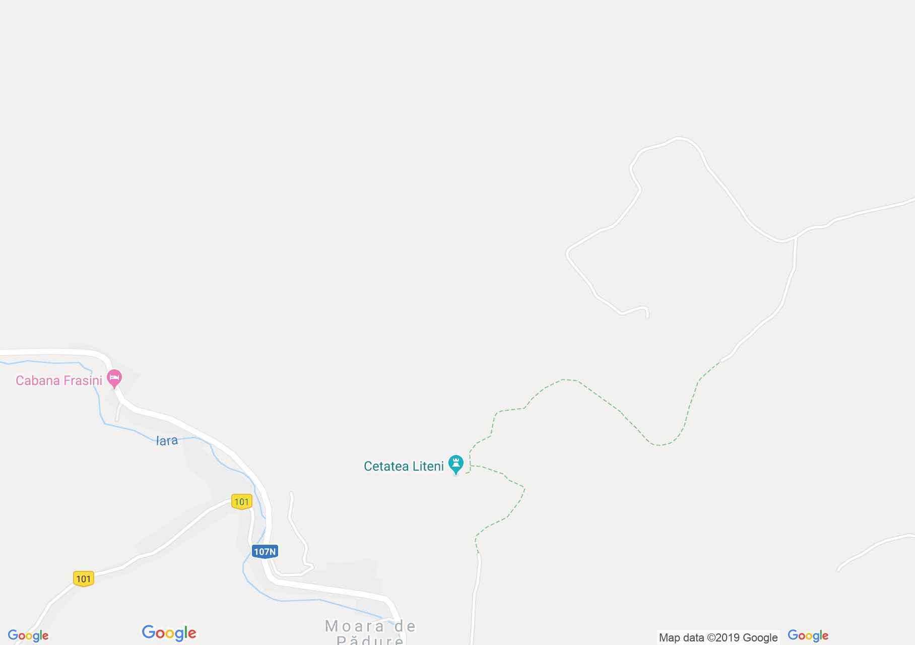 Map of Liteni: Liteni fortress