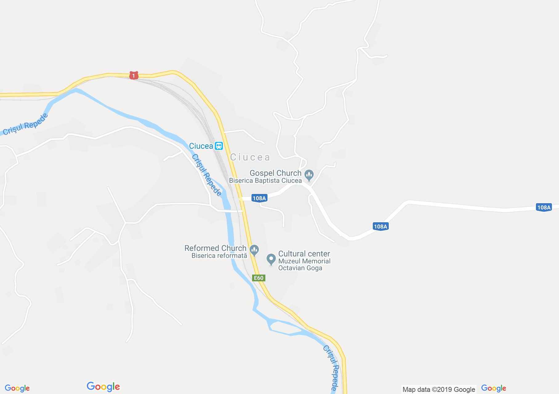 Hartă Ciucea: Castelul Goga