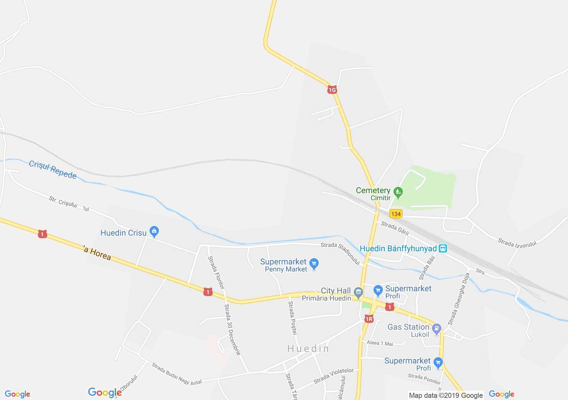 Hartă Huedin: Biserica romano catolică