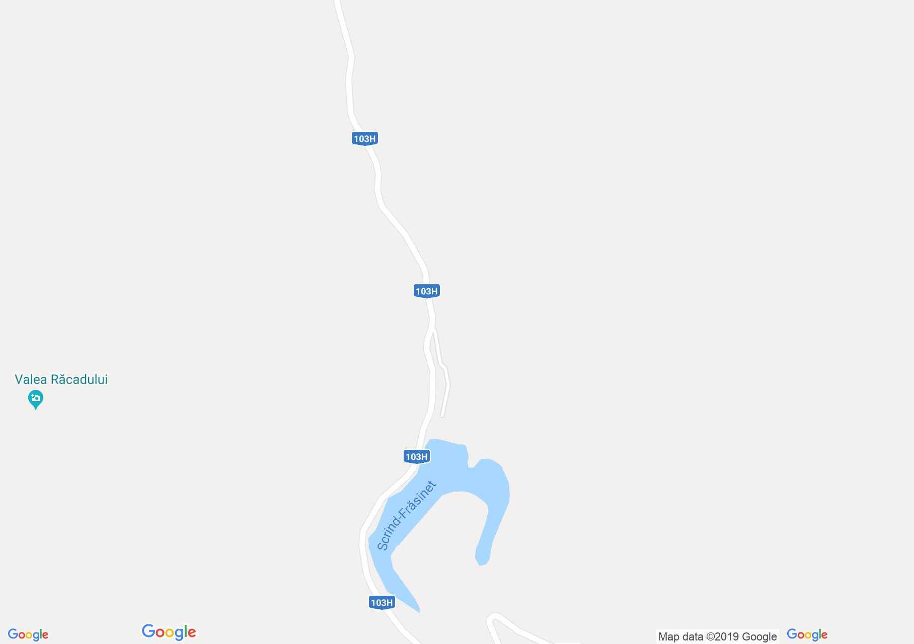 Hartă Scrind-Frăsinet: Lacul Scrind-Frăsinet