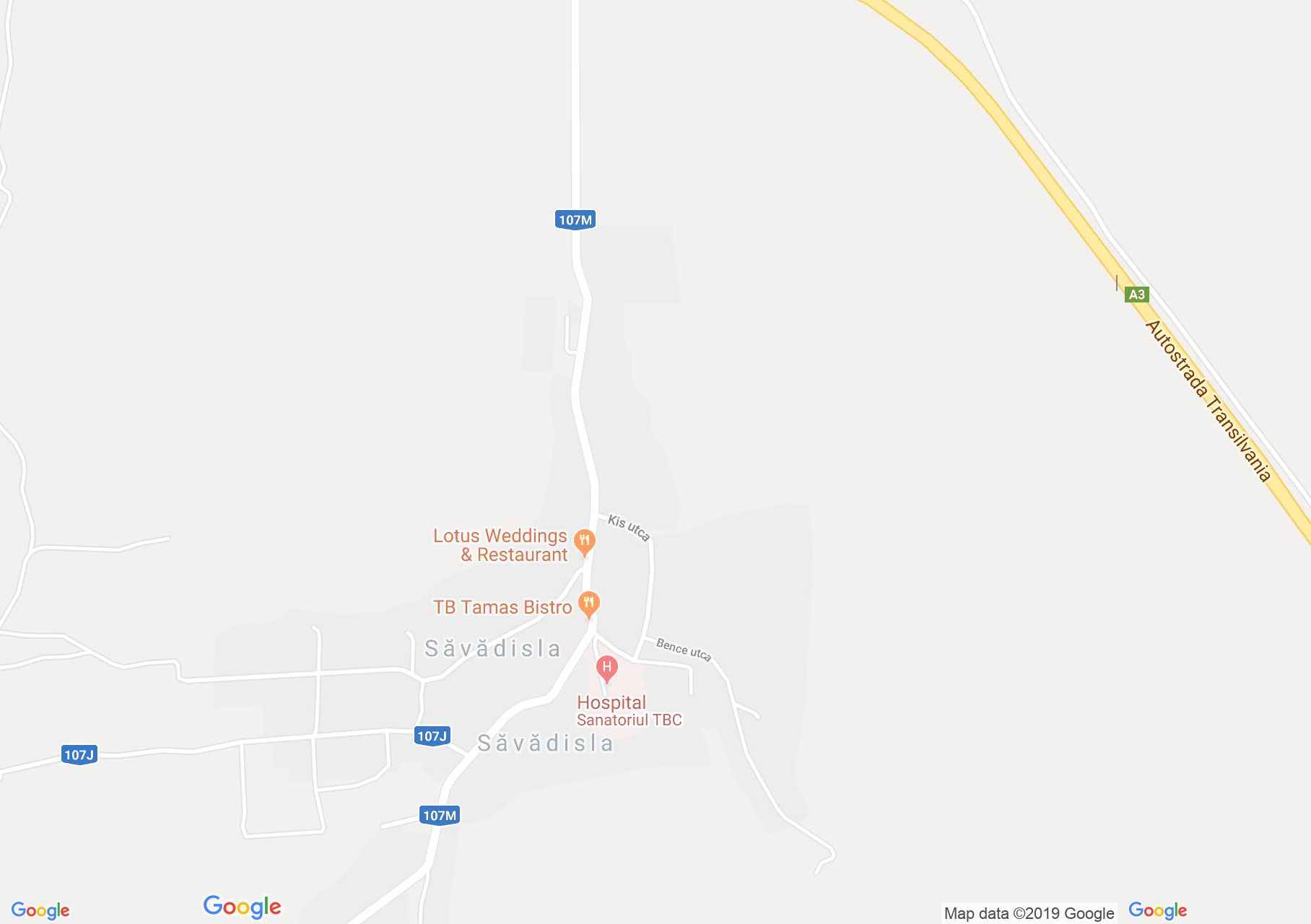 Hartă Săvădişla: Biserica reformată