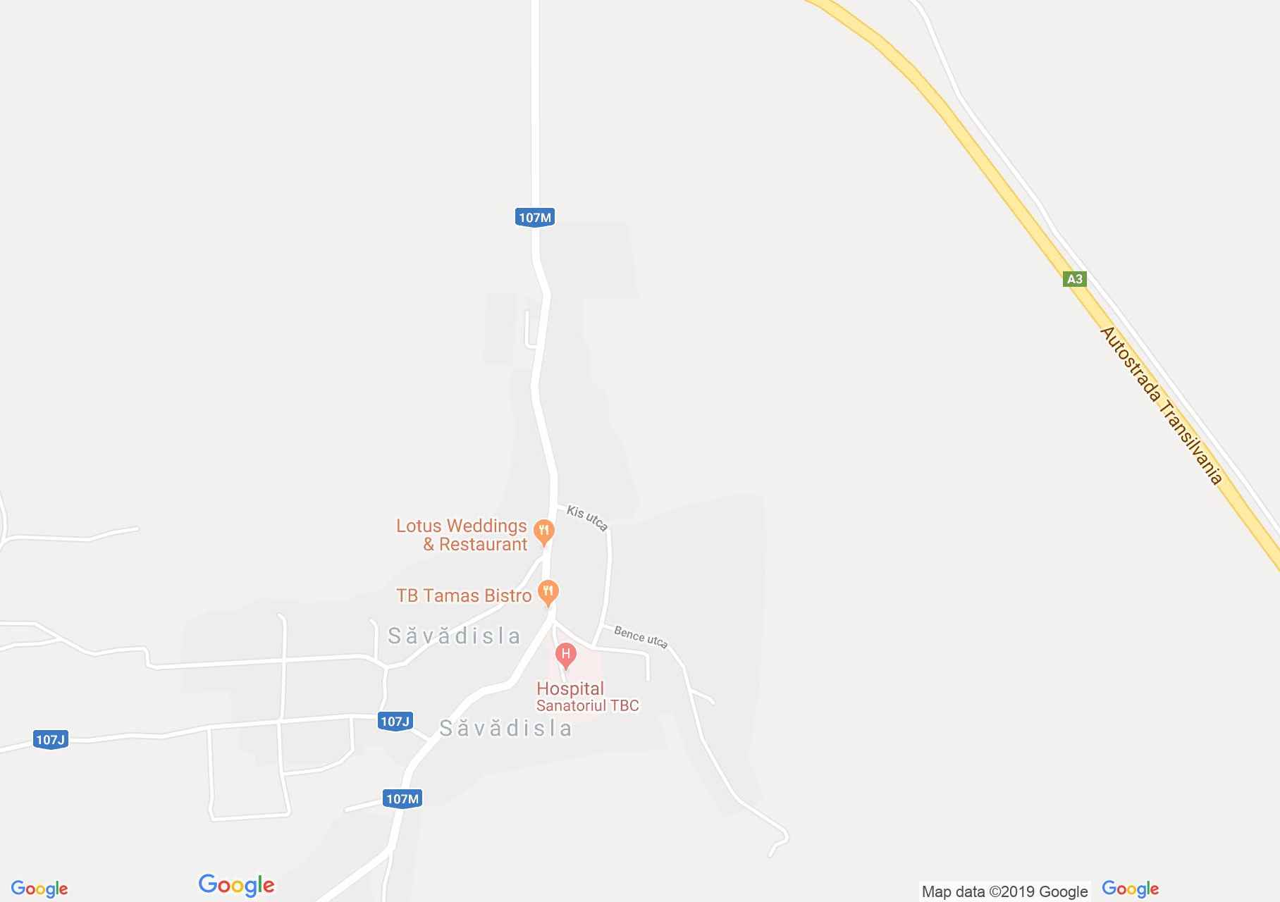 Hartă Săvădişla: Parohia reformată