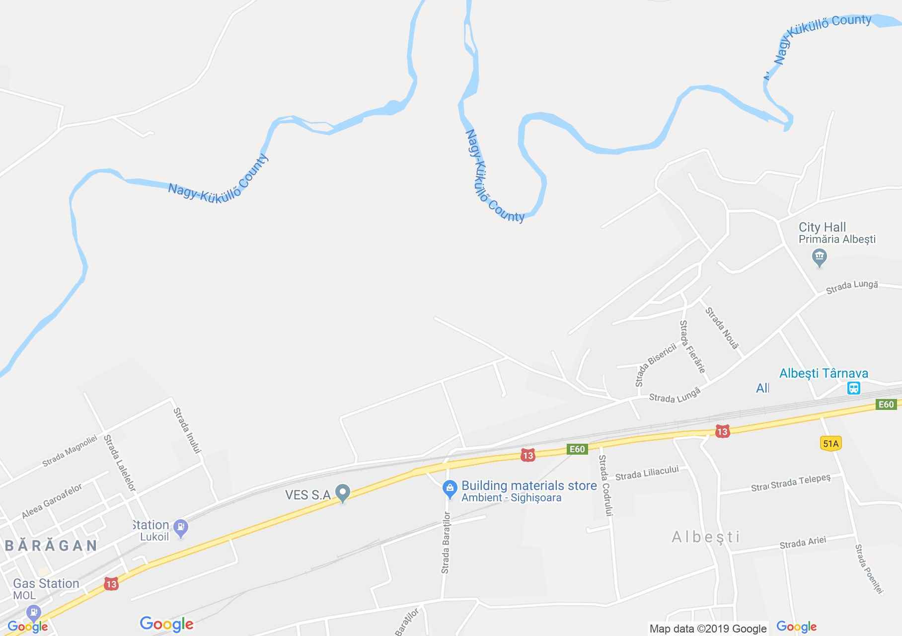 Fehéregyháza: A vár (térkép)