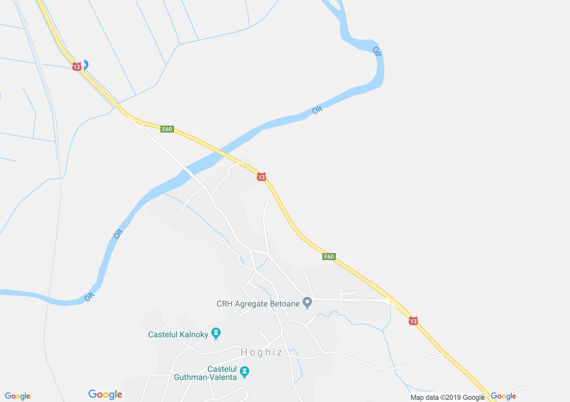 Hartă Hoghiz: Biserica reformată