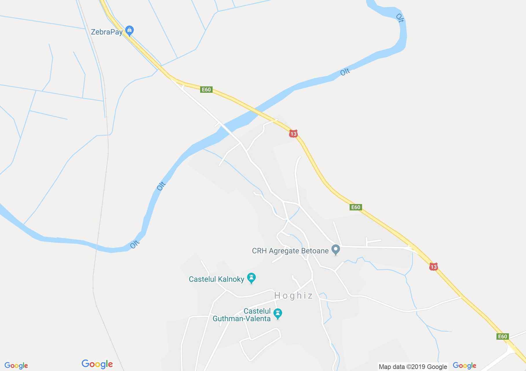 Hartă Hoghiz: Cetatea Bethlen-Haller