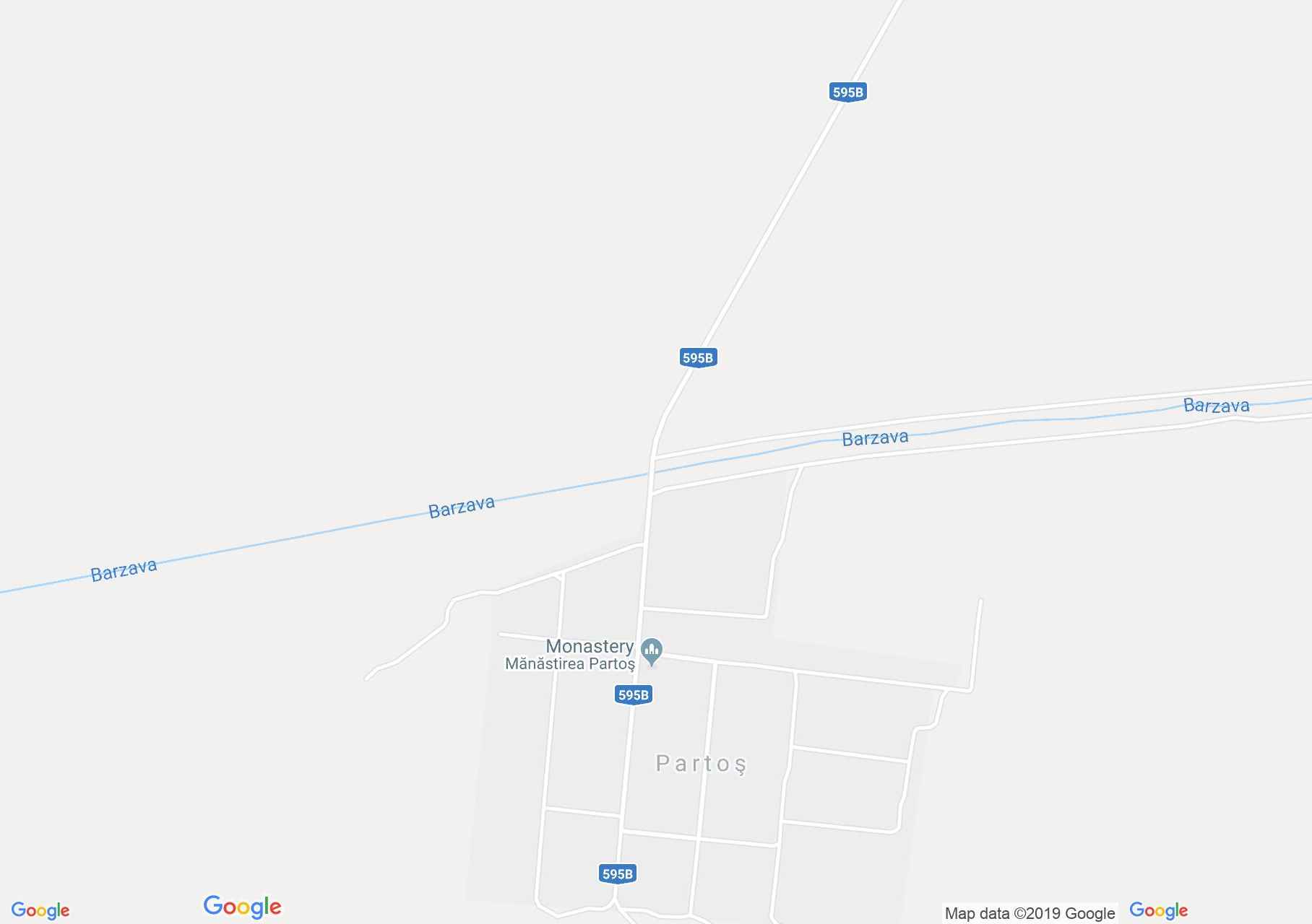 Map of Partoş: Partos orthodox monastery