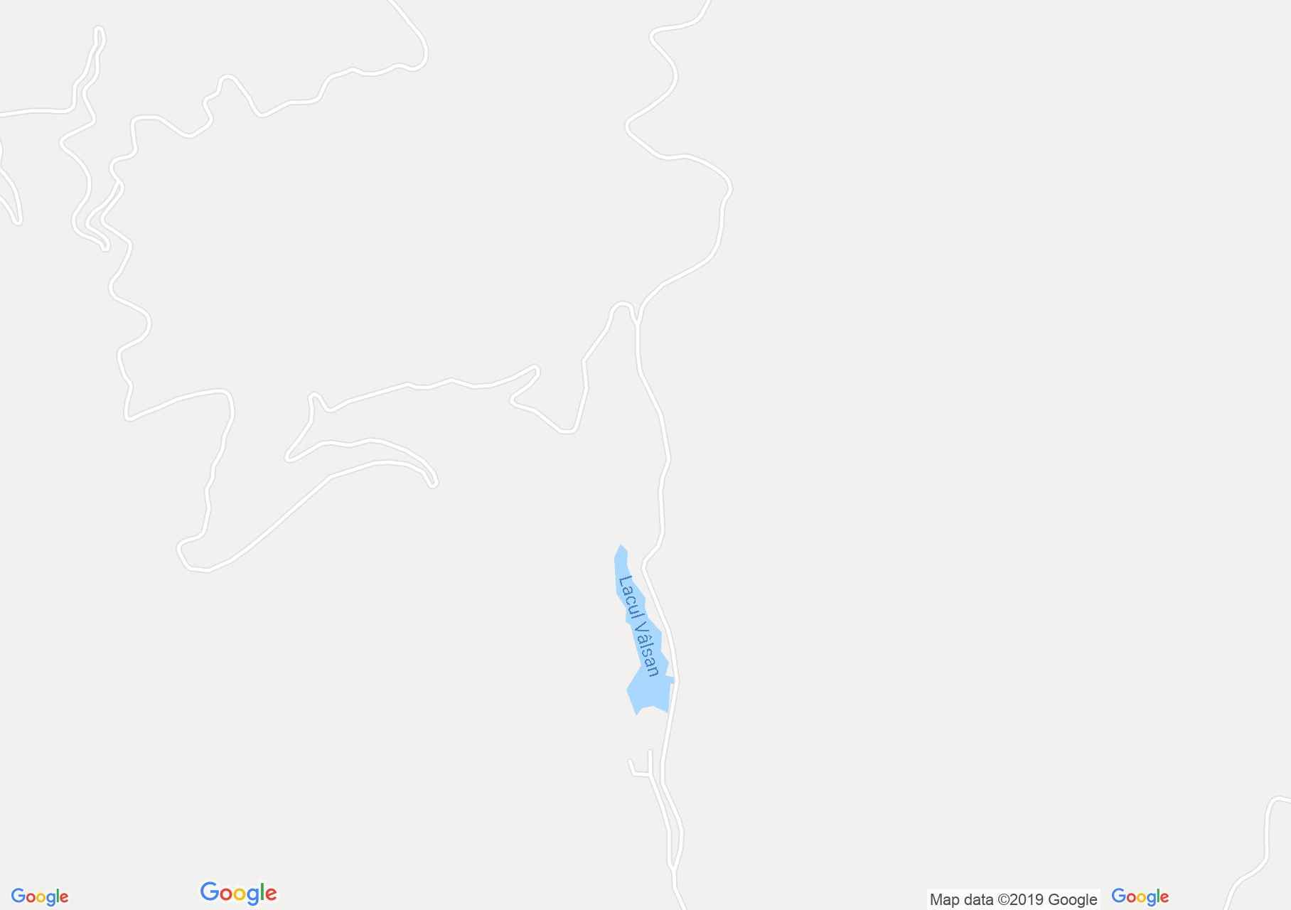 Map of Făgăraş mountains: Storage dam Vâlsan